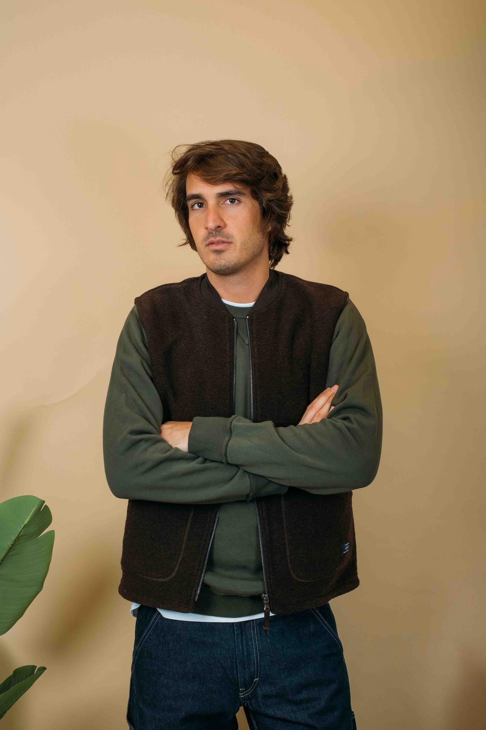 Terry Gilet Wool TERRY MW BC29 Impure 