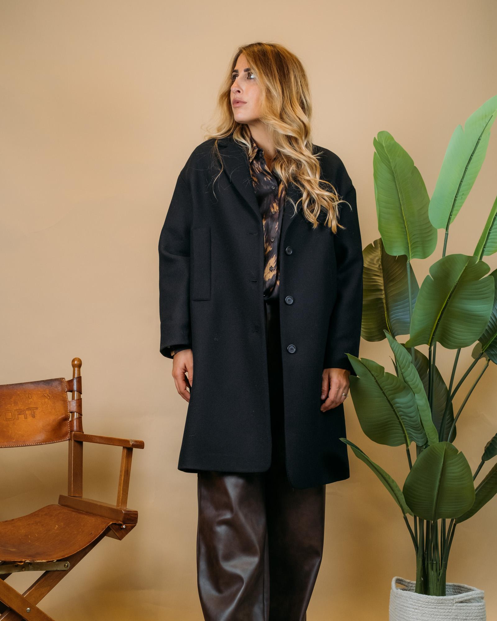 Coat Simona ANDDJ0014-2 NERO Ottodame 