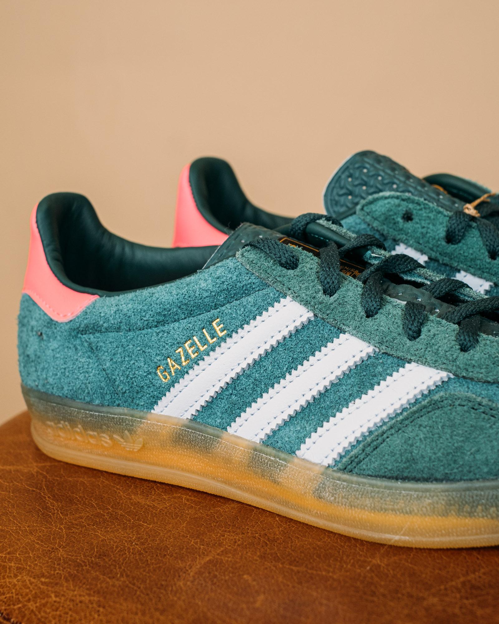 Sneakers Gazelle Indoor Green-White-Pink IG592 9 Adidas 