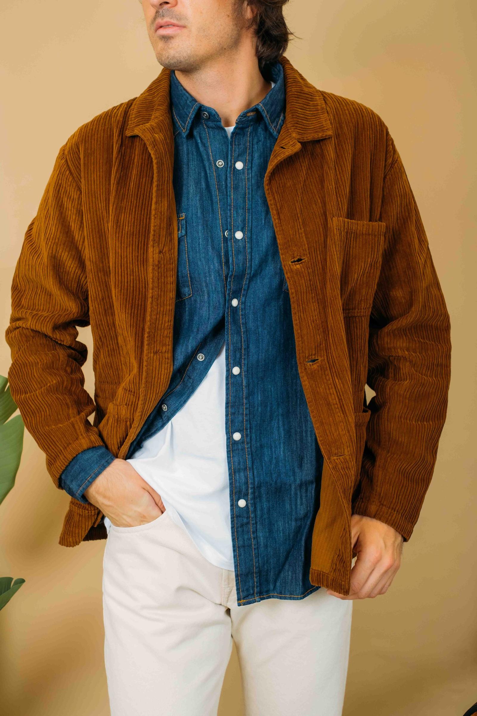 Port Jacket KHOUAW2301 TOBACCO Kestin