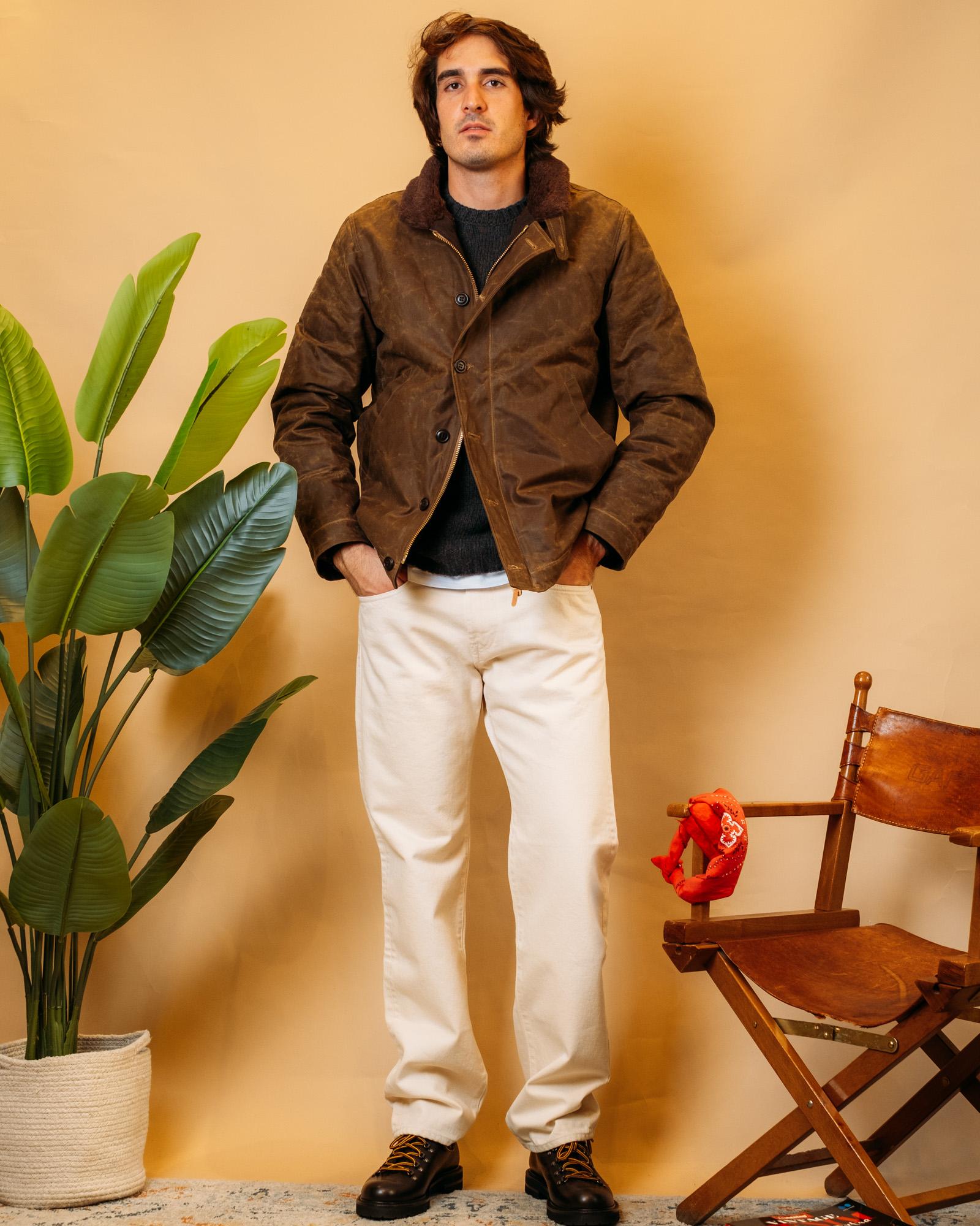 New Deck Jacket 7061B-WX DARK TAN Manifattura Ceccarelli 