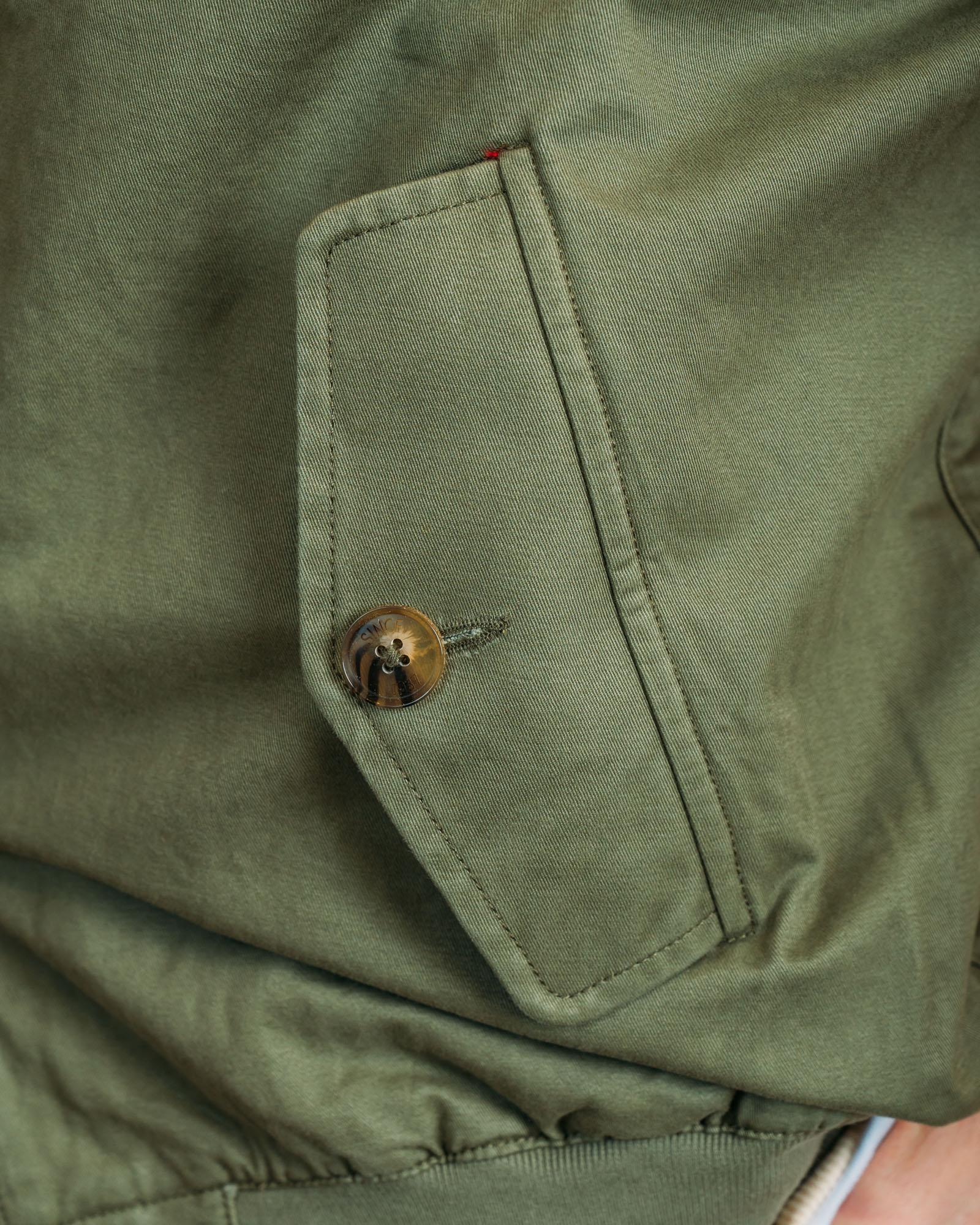 Baracuta giacca G9 stile harrington uomo verde lichen leggero
