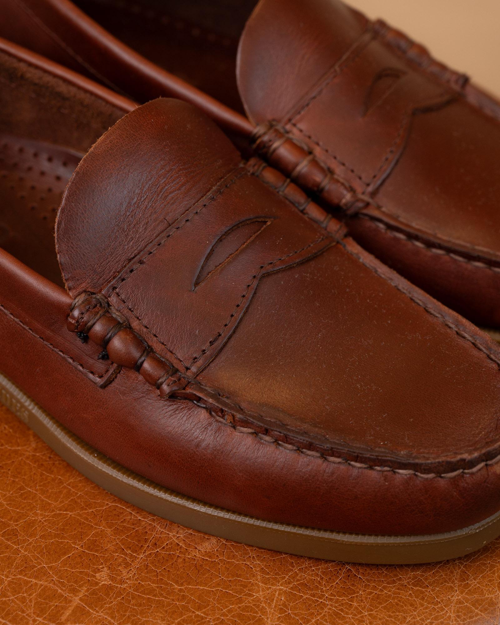 Mocassini Dolphin Waxed Brown/Gum 76114QW 925 Sebago 