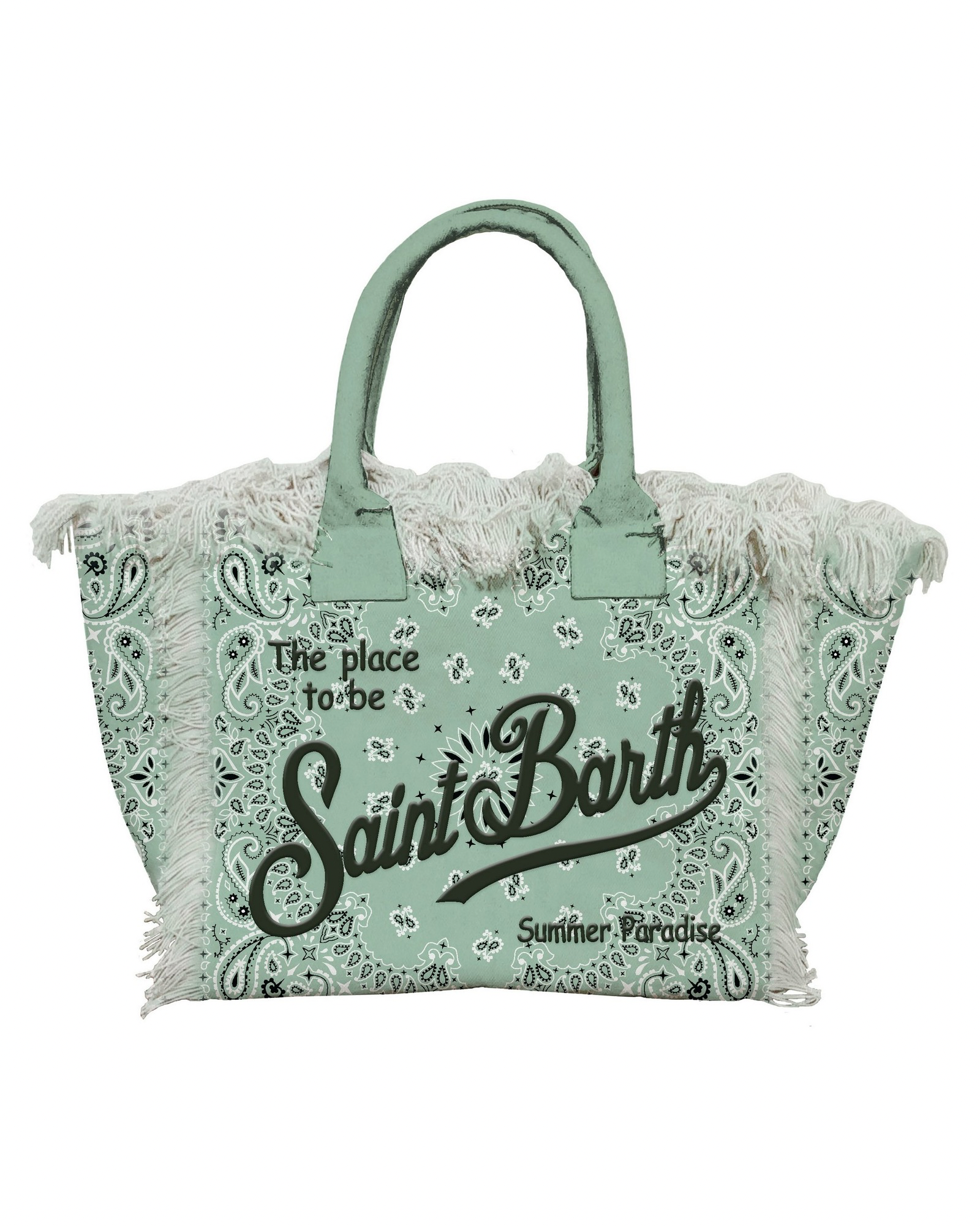 Borsa Colette Bandana Verde COL0001 02566L MC2 Saint Barth 
