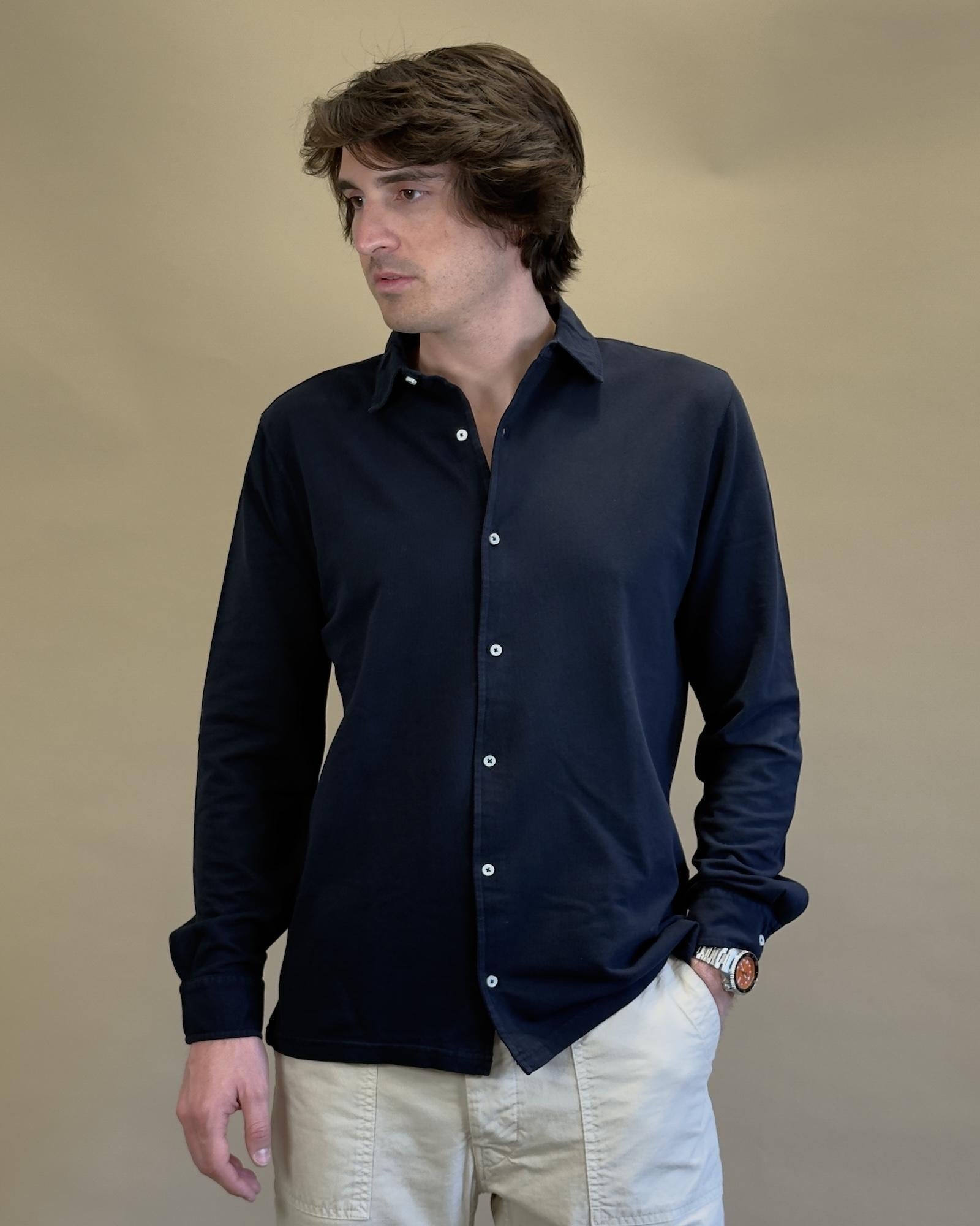 Camicia in Piquet BLKM6502 NA Bl'ker 