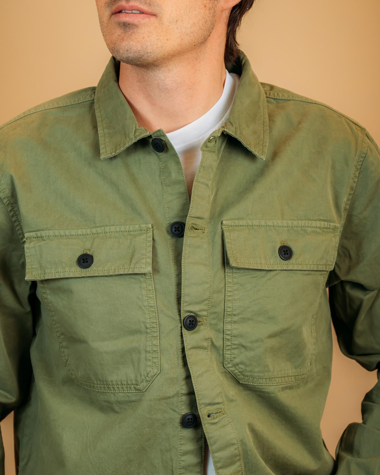 Overshirt Arlo Burnt Olive MOS0390 OL39 Barbour International 