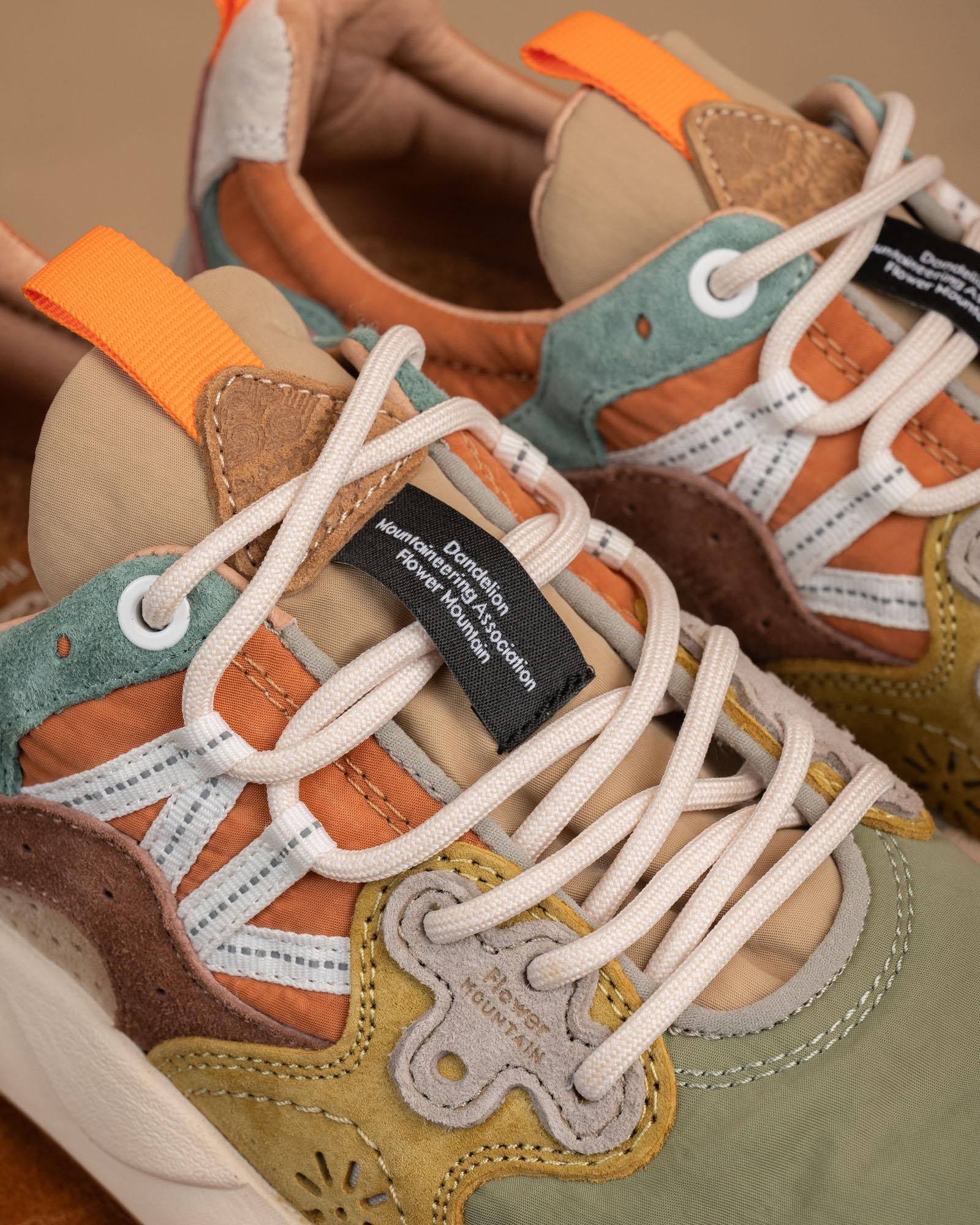 Sneakers Yamano 3 Tortora-Verde 001201781801 4D78 Flower Mountain 