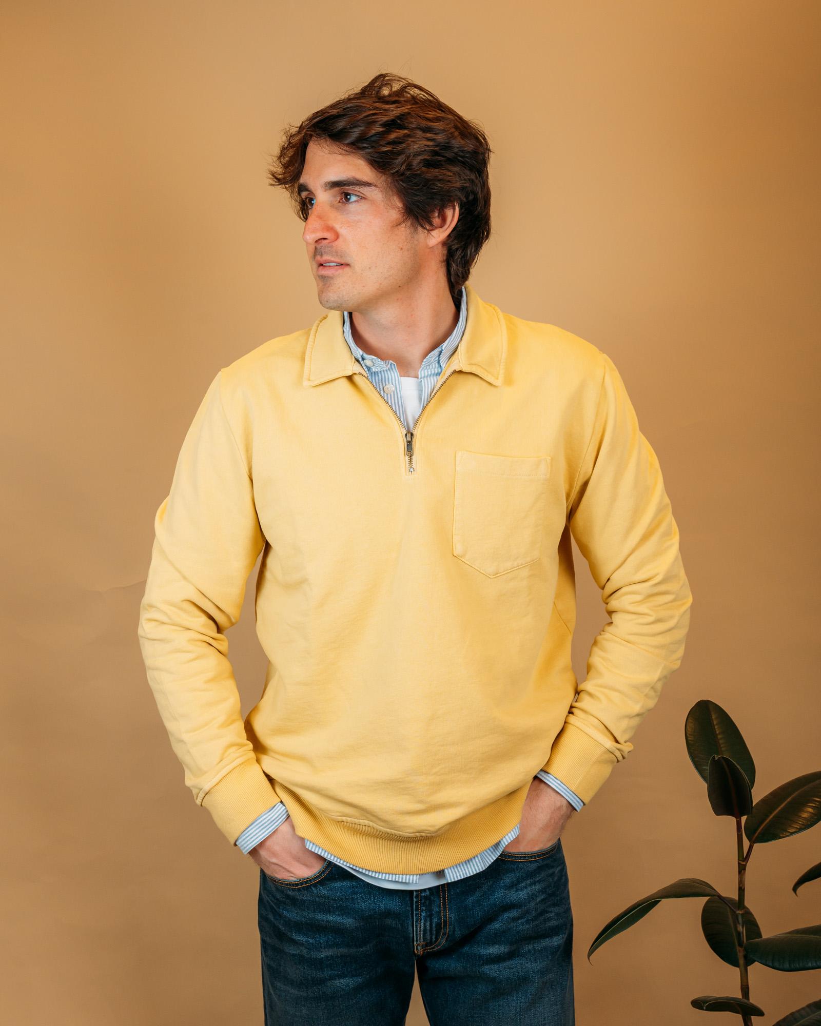 Felpa Quarter Zip Ocra F5045 MA Seadog 