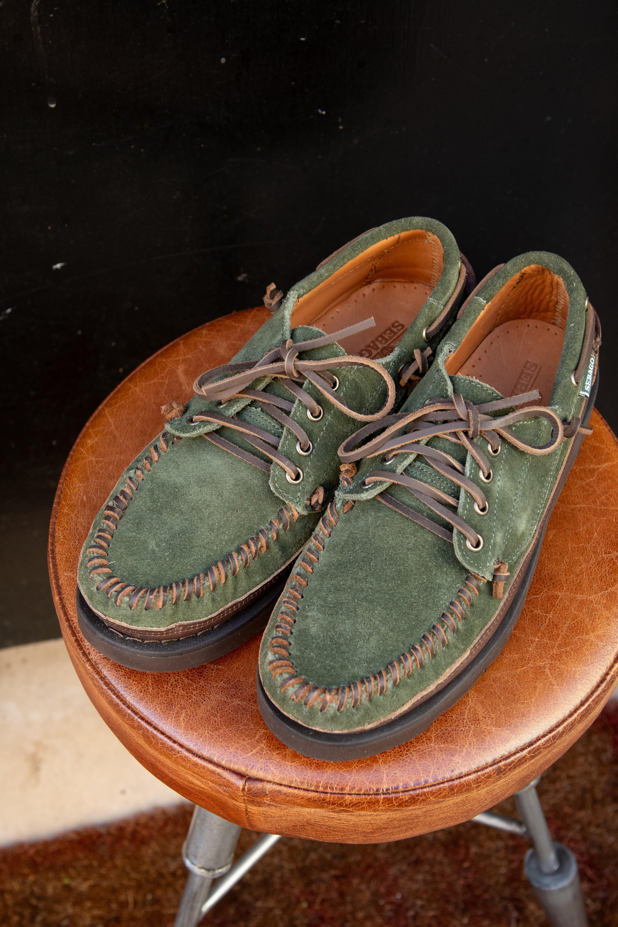 Keuka Lea Canoe Moc Dk 7111GEWA5Y DK BROWN-DK MILITARY Sebago 