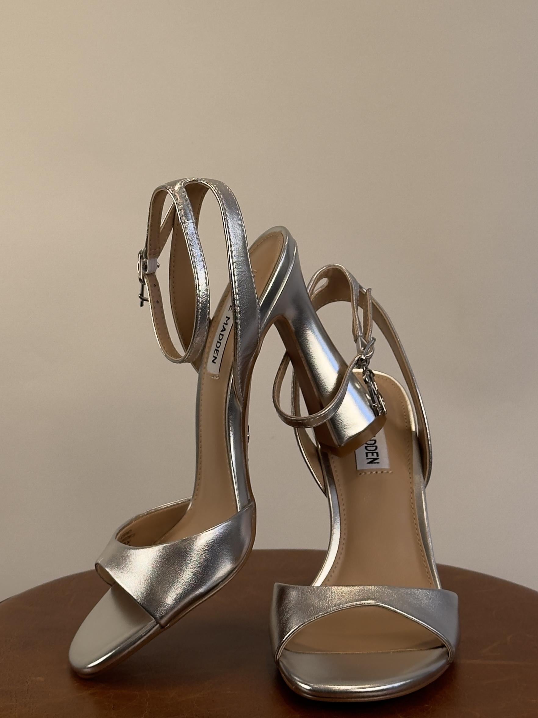 Sandalo After Party SMSAFTERPARTY47 SILVER LEATHER Steve Madden