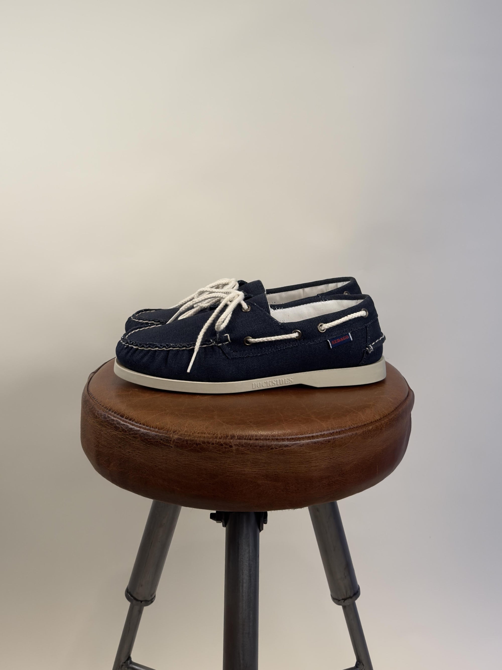 Stringate Portland Washed Canvas Blue-Navy 6117KW908 BLUE NAVY Sebago 