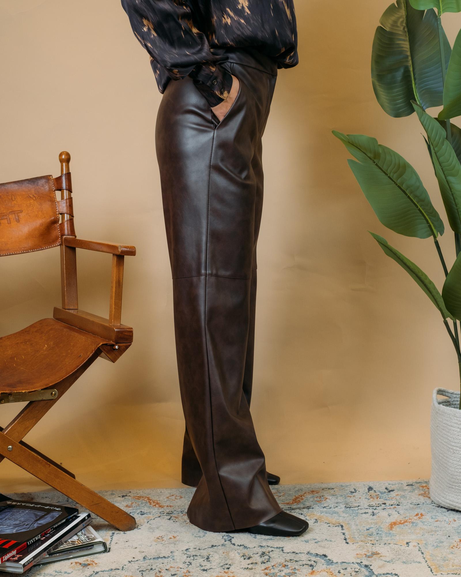 Pantalone Pelle RI1LE010 6006 Kaos 