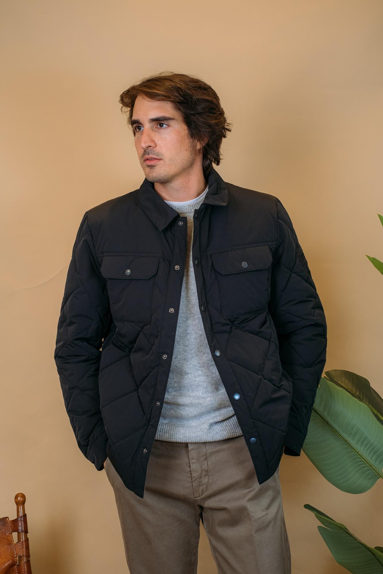 Axwell Puffer Jacket MQU1871 BK11 Barbour International 