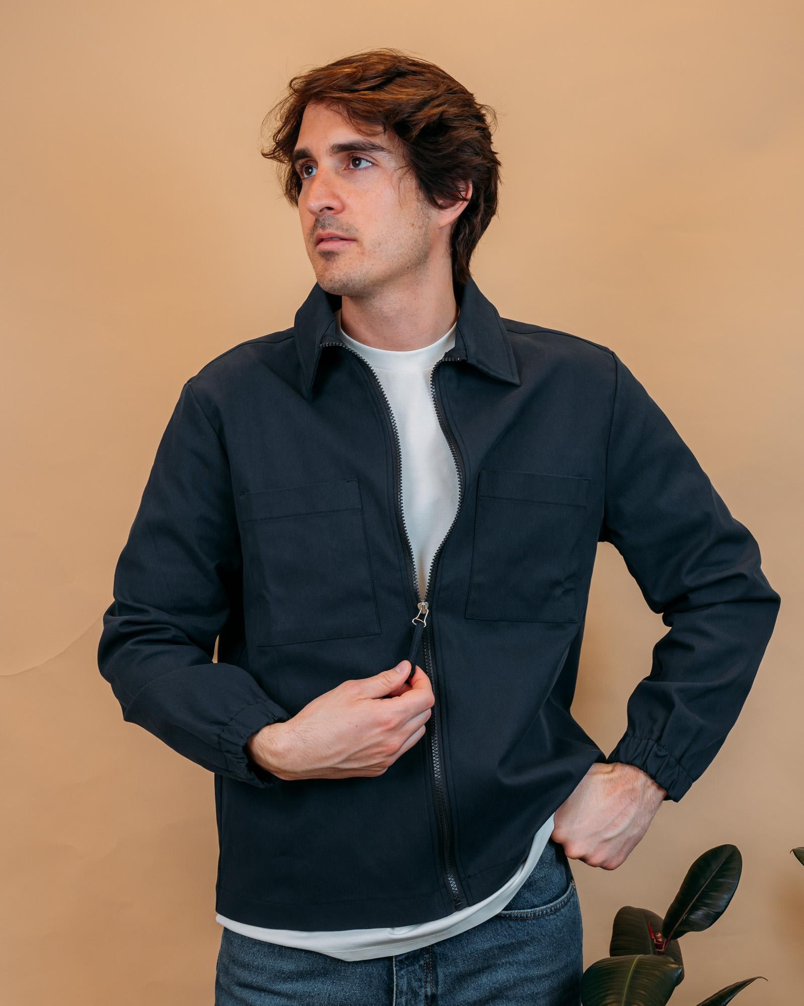 Overshirt Aidan Blu AIDAN BL Wooden 