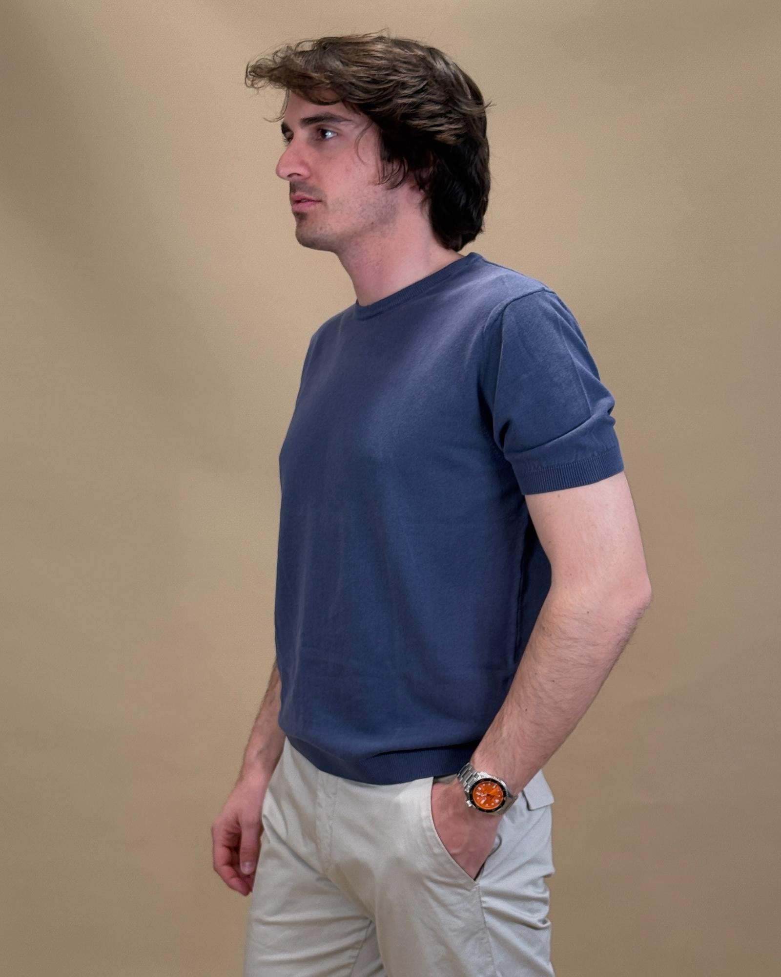 T-shirt Crepe in Filo 56063S 260 Gaffi 