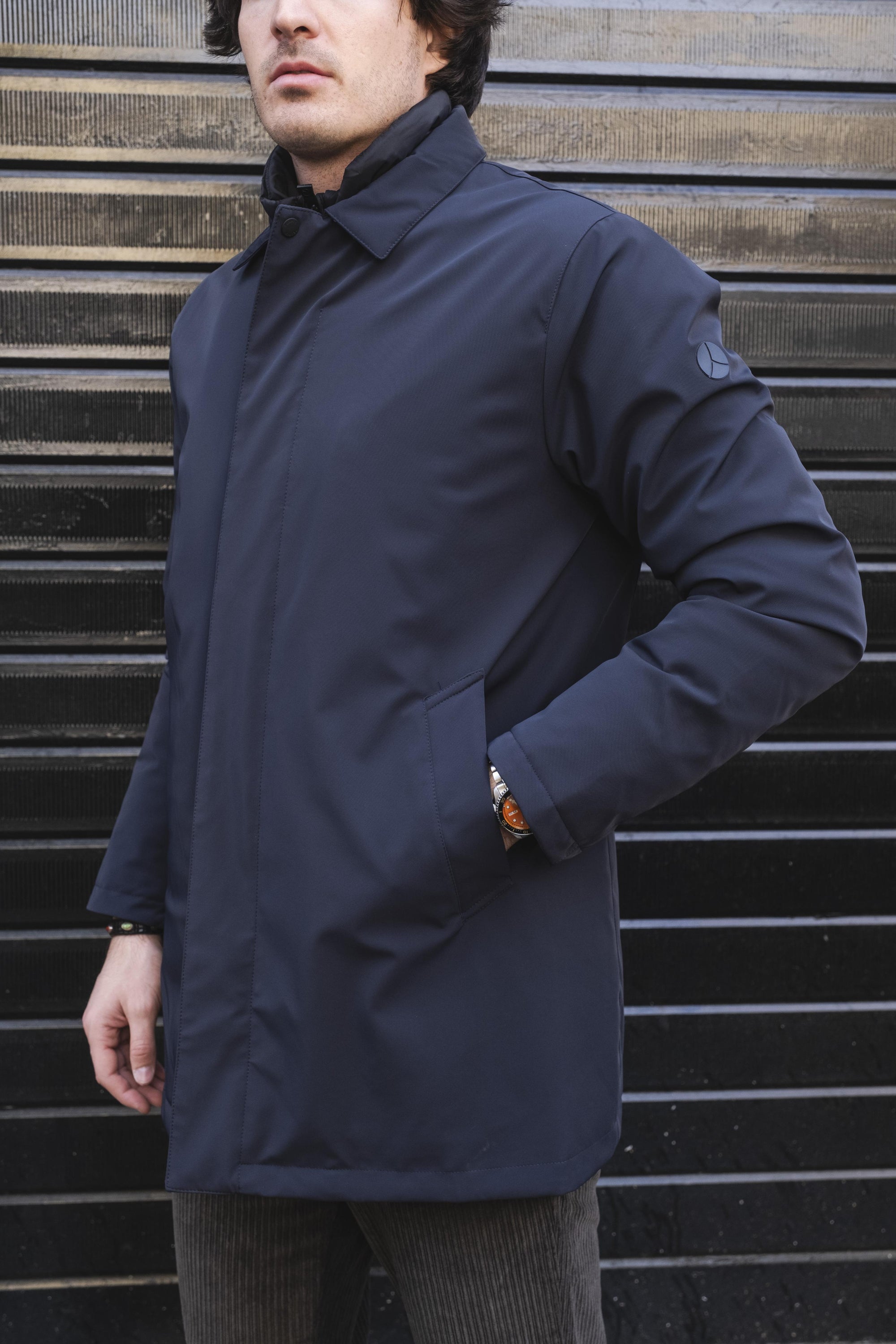 Cappotto Akkaido AKKAIDOPM781790 BLUE NAVY People of Shibuya 