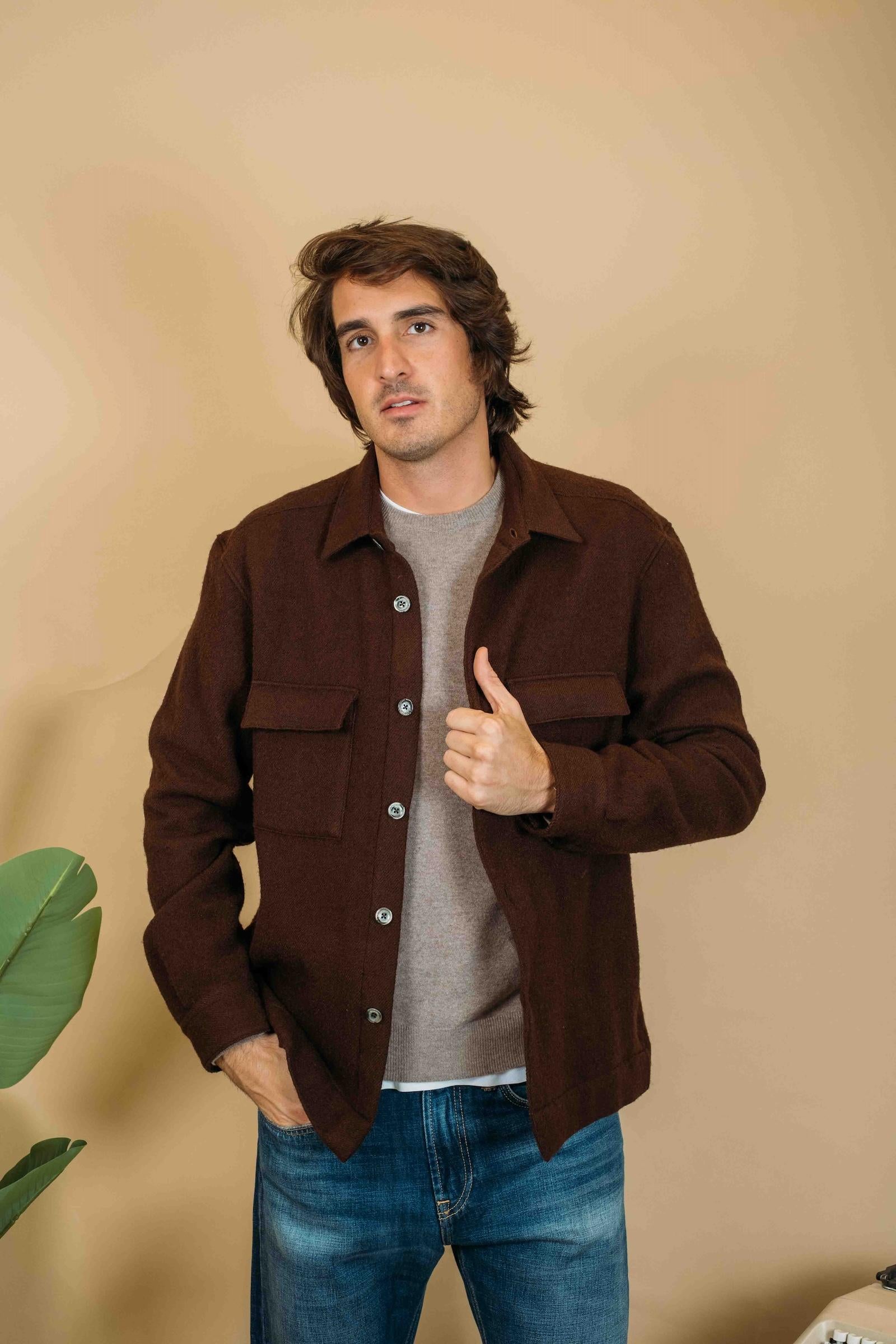 Overshirt In Lana 150ML 91459 005 Xacus 