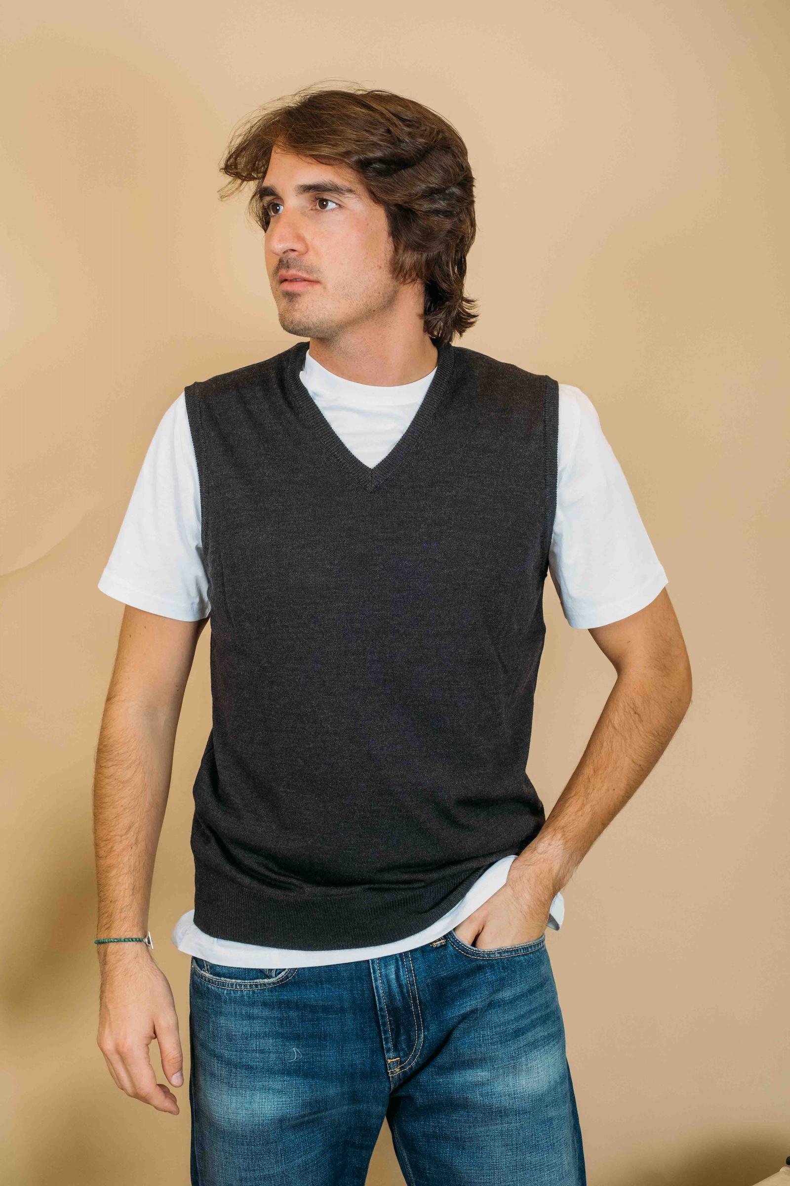 Gilet a V 1859008 708 Gaffi 