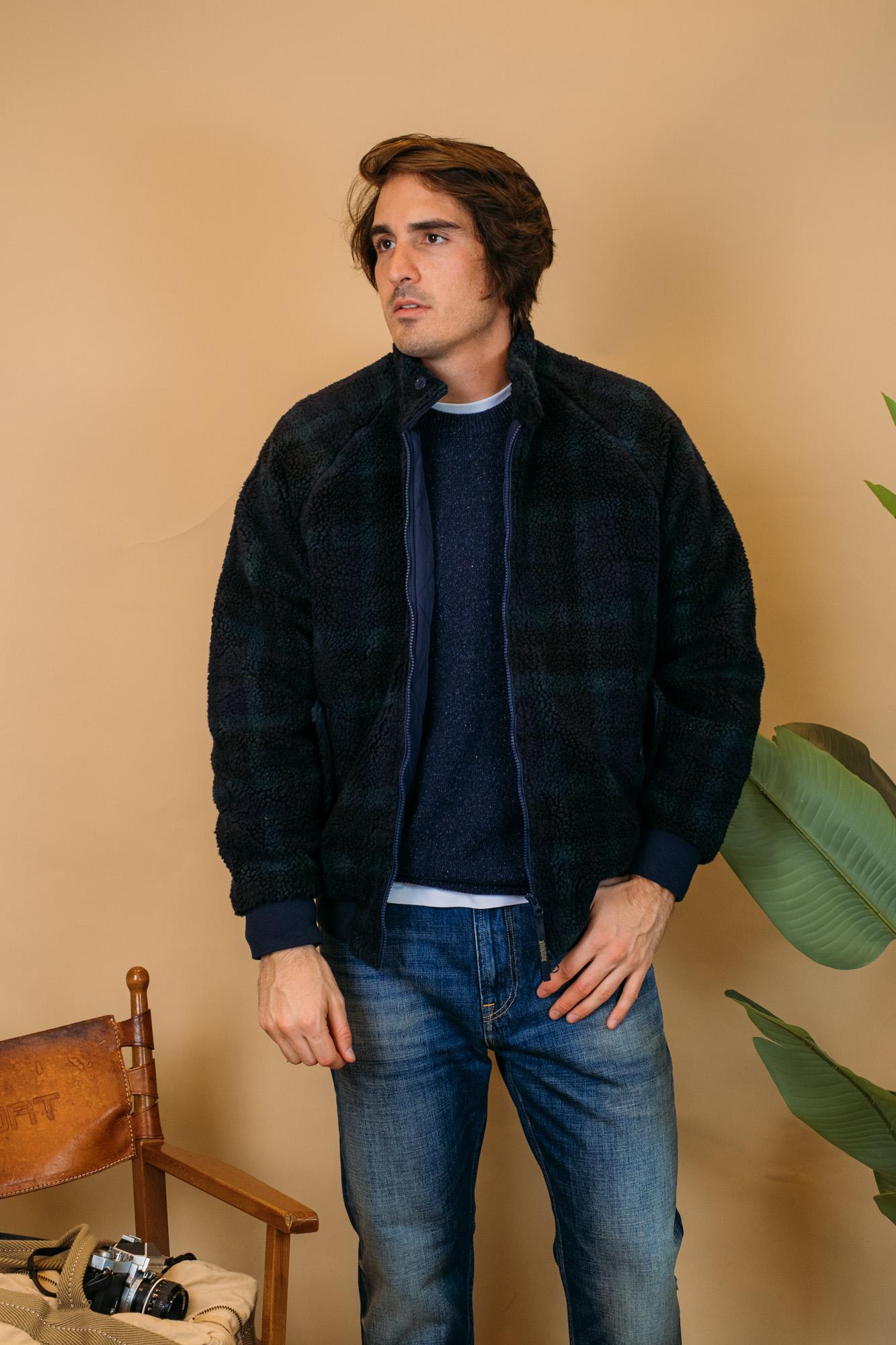 Curly Fleece G9 BRFEL0034UT27331423 BLACKWATCH Baracuta 