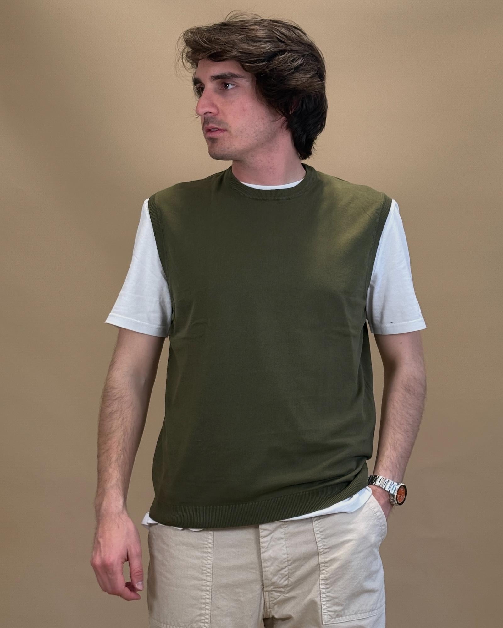 Gilet Filo MA7440MILITARE MILITARE Gaffi 