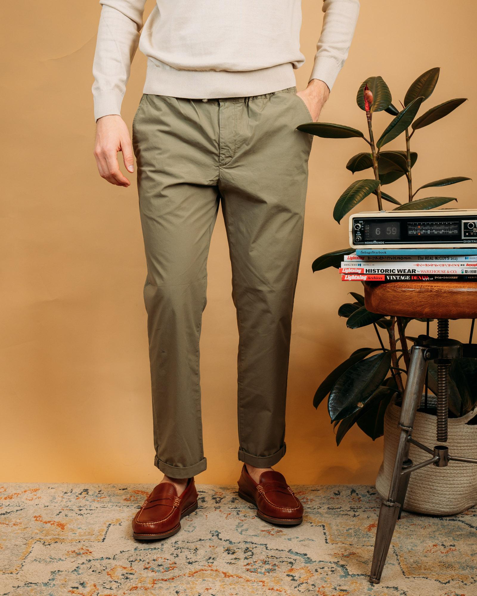 Pantaloni Lewis Army Green T56027 036 Clark 