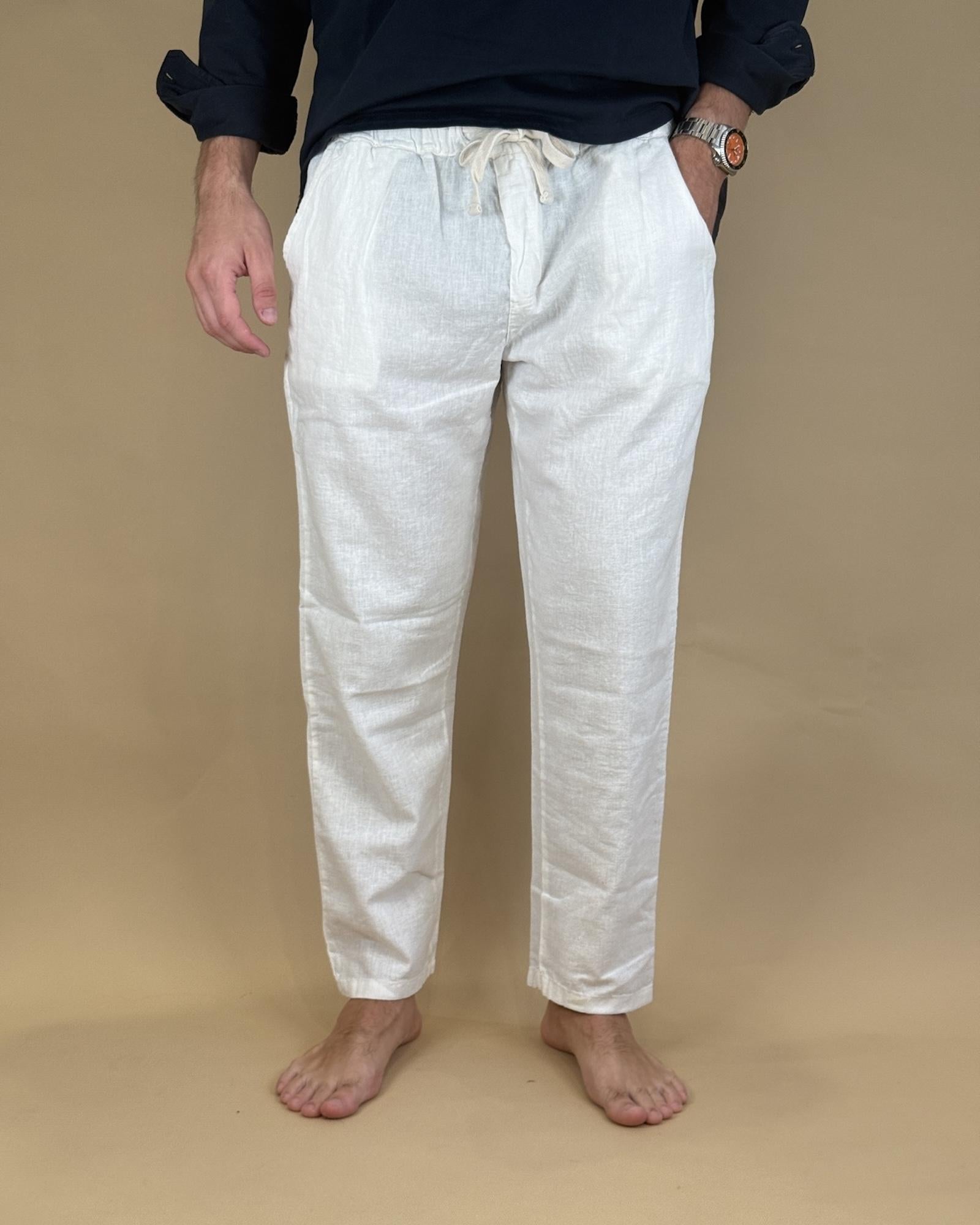 Pantalaccio Tommy in Lino P5269 GE Seadog