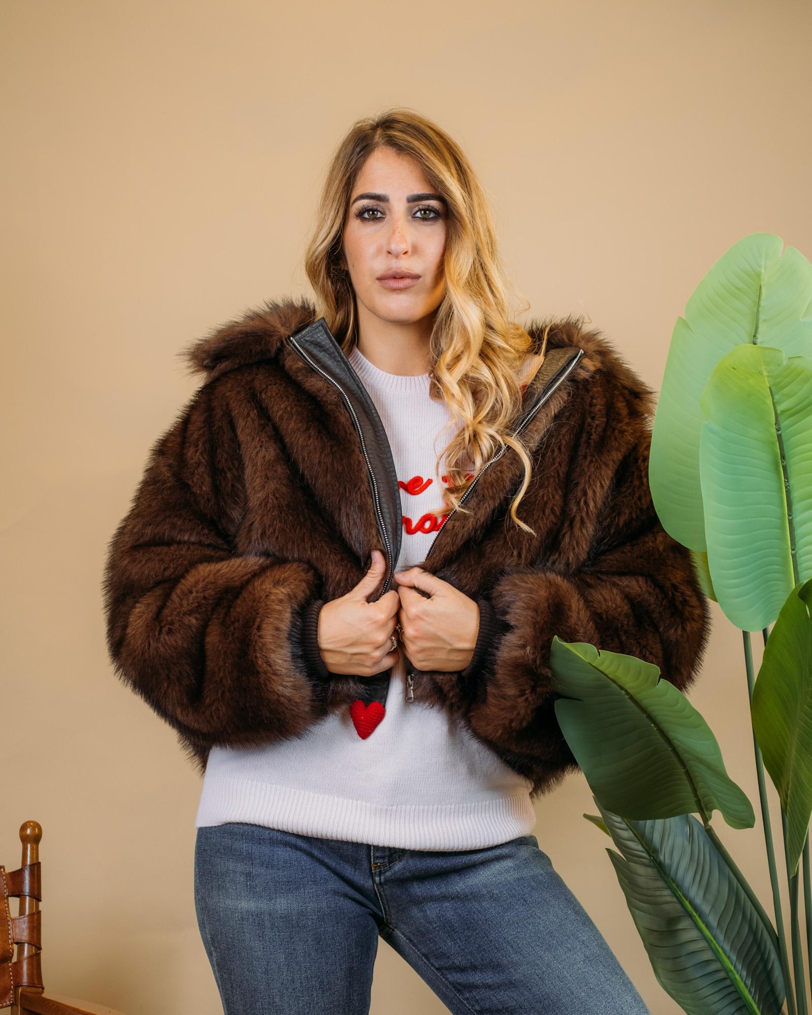 Ecopelliccia Bomber ECOPELLCO VIS Elle Studio 