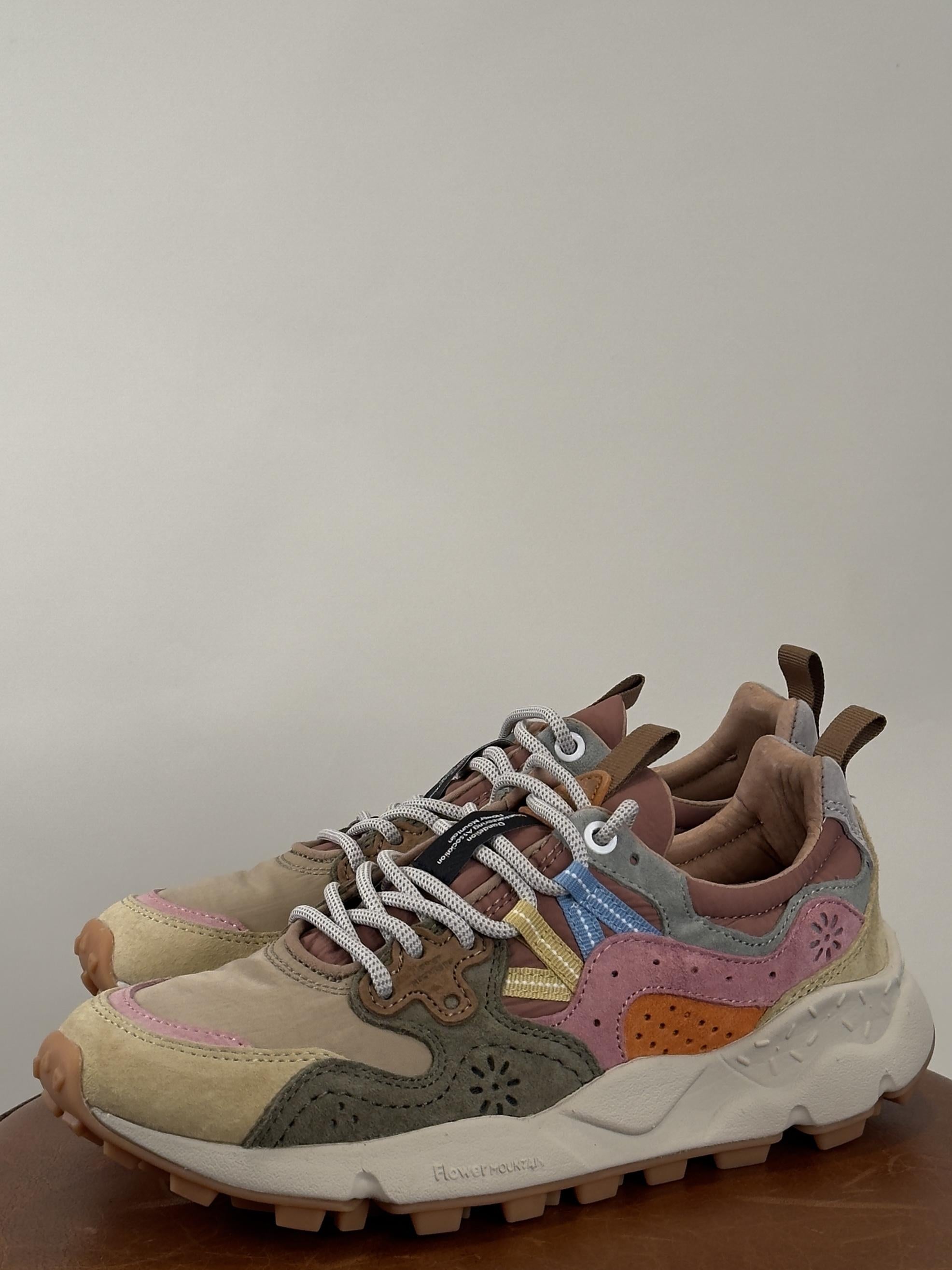 Sneakers Yamano 3 Cream-Taupe-Military 0012017817011E93 CREAM-TAUPE-MILITARY Flower Mountain 