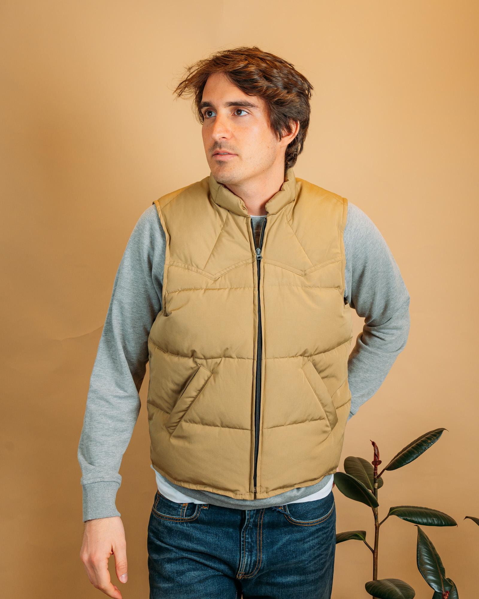Gilet Quilted Padded Vest Khaki VQPV KH Gaffi 