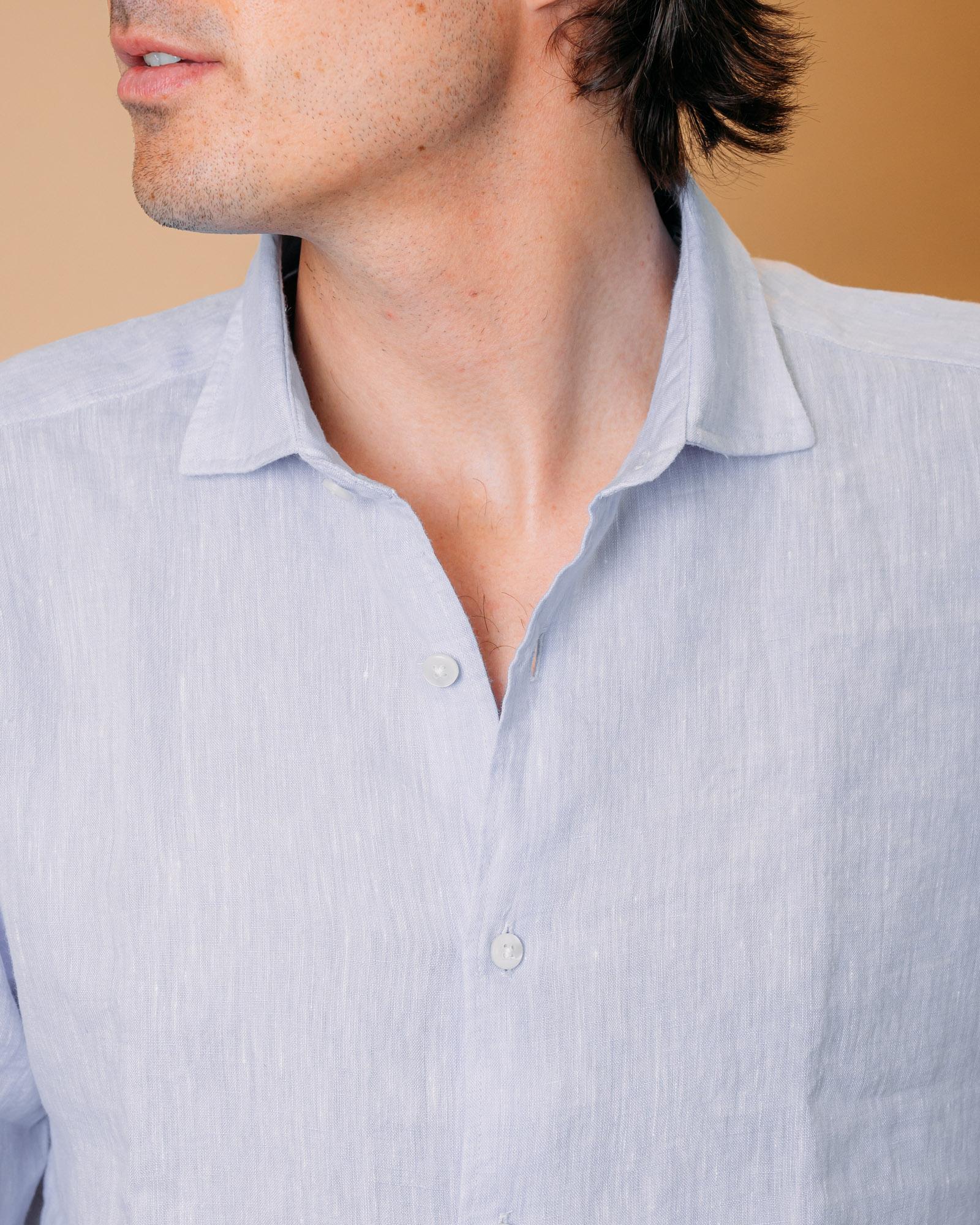 Camicia in Lino Cielo 2830554 04 Portofiori 