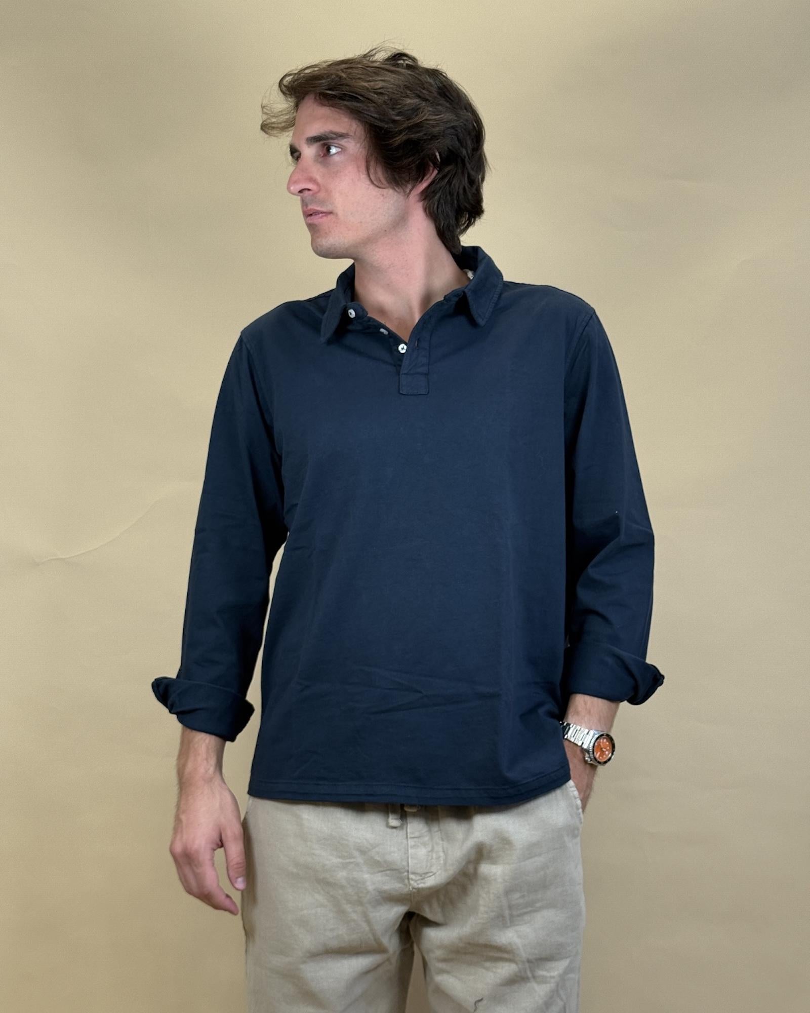 Polo Manica Lunga L6 BL Seadog