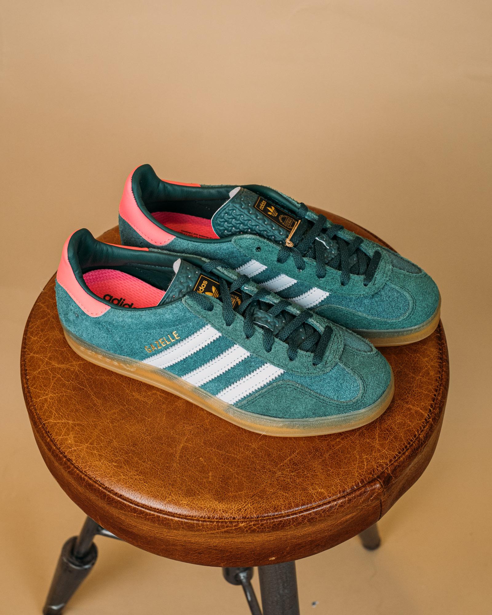 Sneakers Gazelle Indoor Green-White-Pink IG592 9 Adidas 