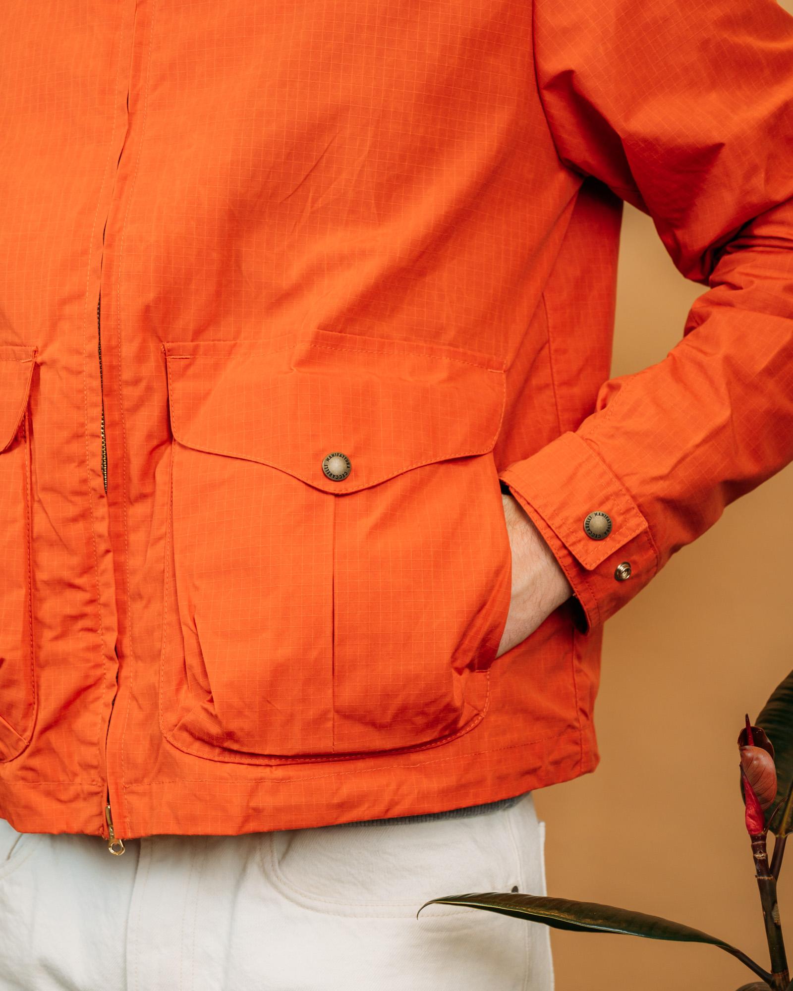 All Seasons Blazer Coat Orange 6038 OR Manifattura Ceccarelli 