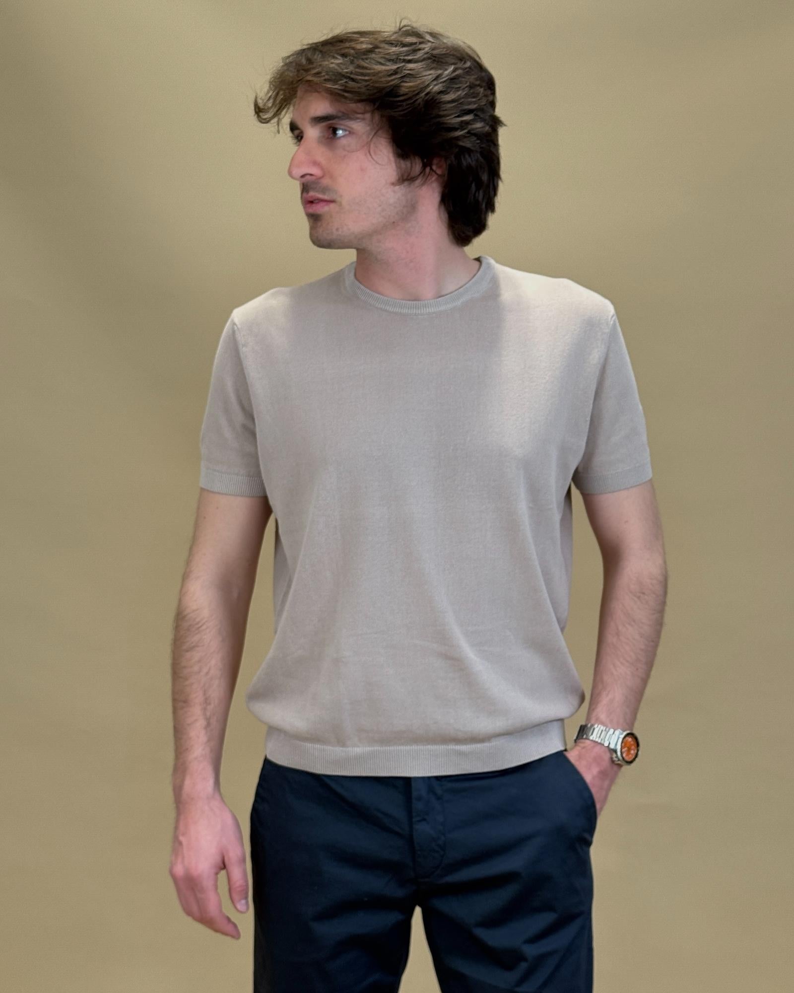 T-shirt Crepe in Filo 56063S 2545 Gaffi