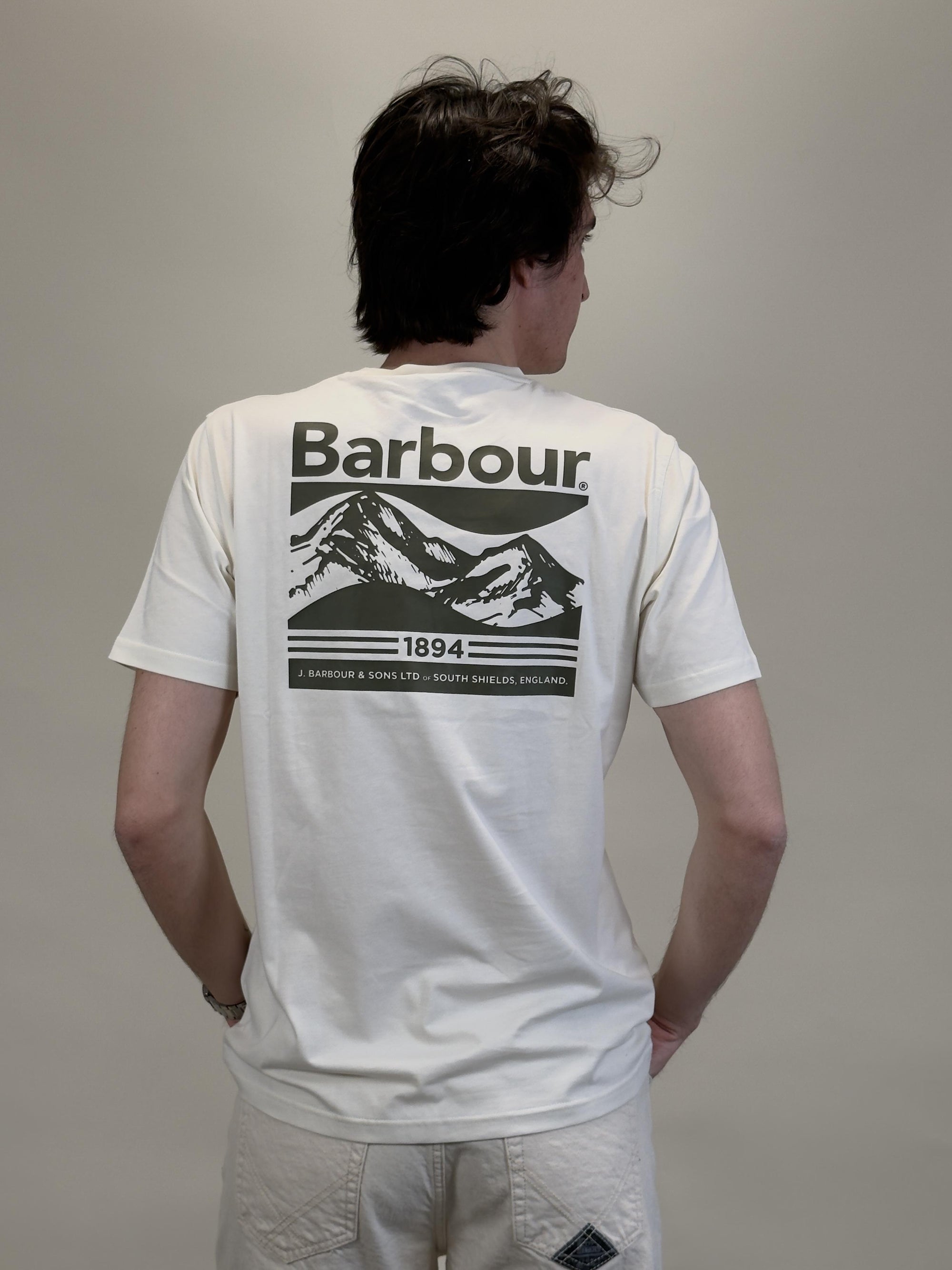 Camber Graphic T-shirt MTS1395 WH52 Barbour 