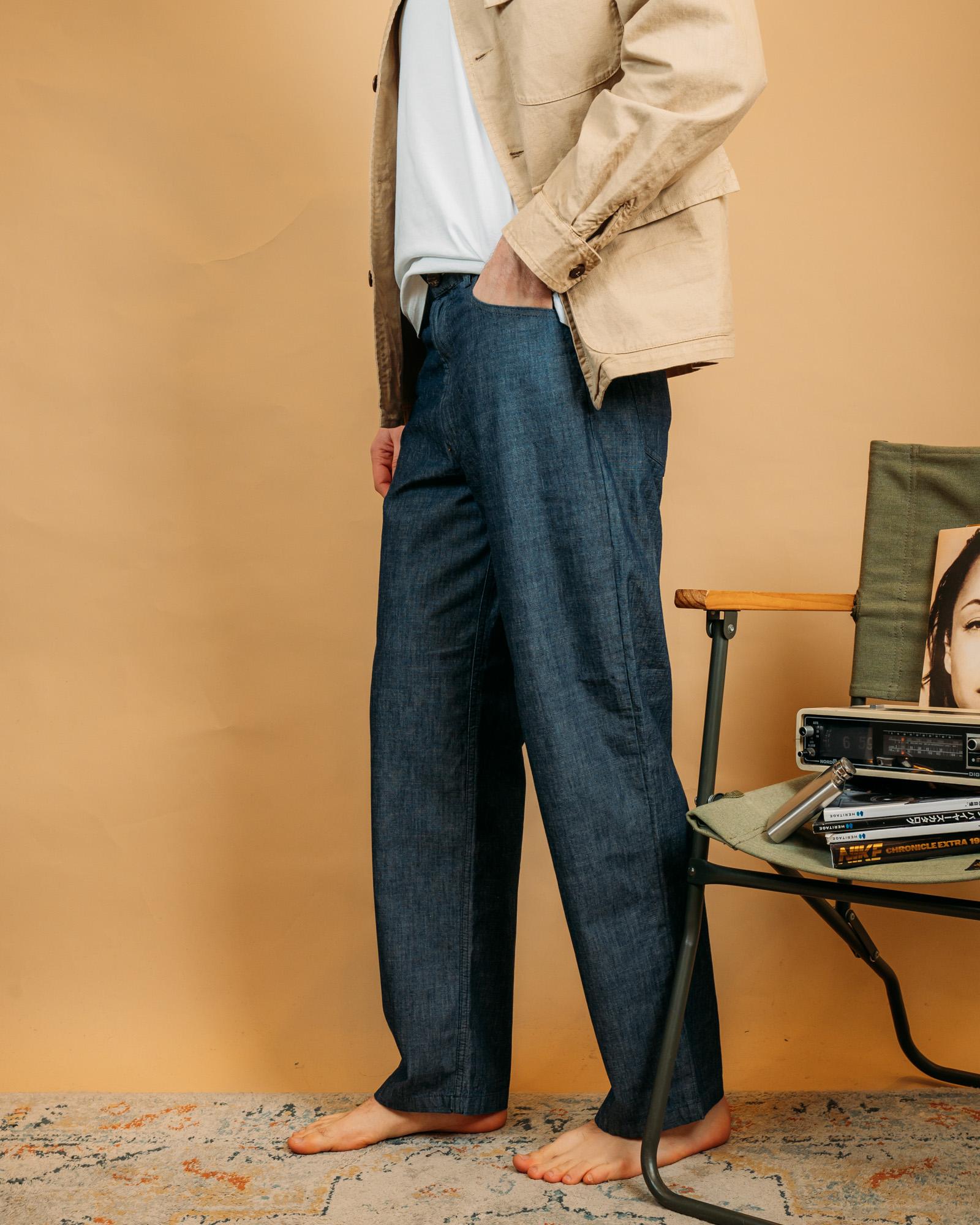 Pantaloni Bruce Denim Blu BRUCE410 BL Original Vintage Style 