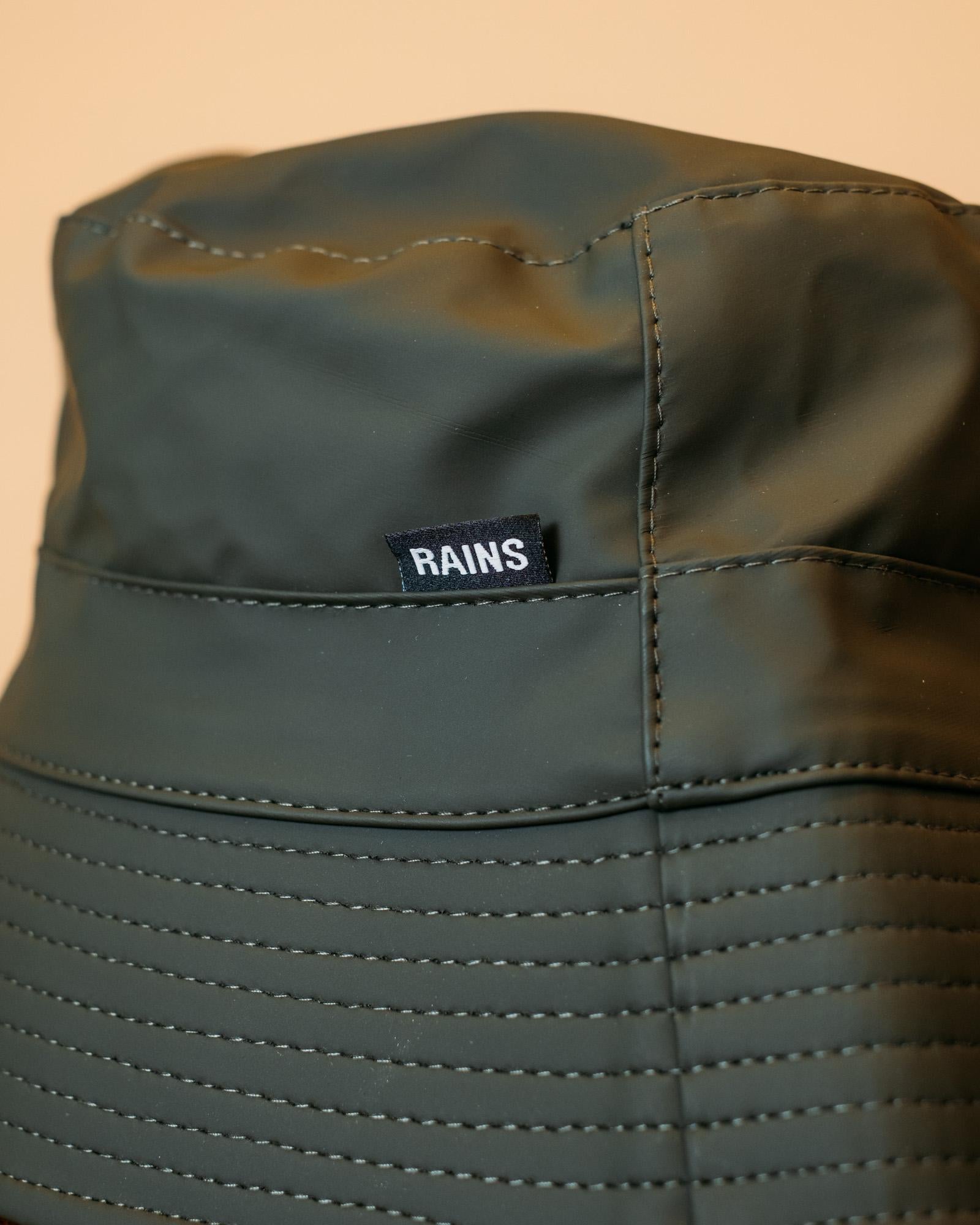 Bucket Hat RA20010GRE GREEN Rains 