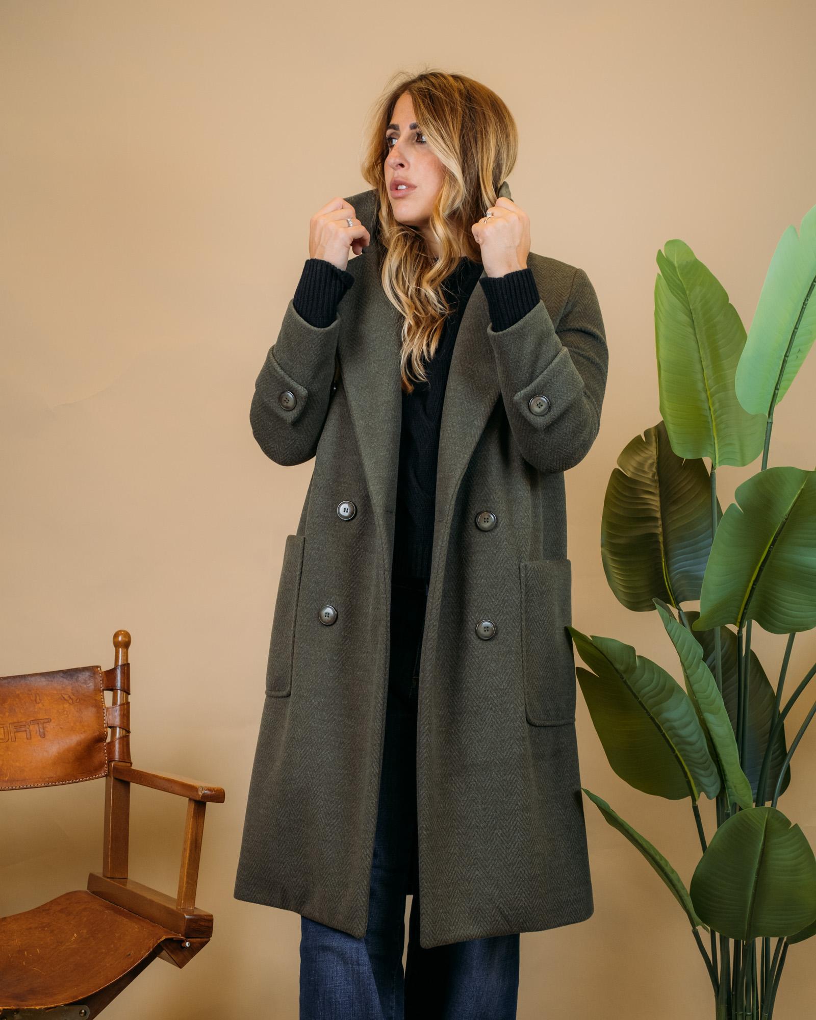 Doppiopetto Lungo 38GC281 MILITARE Fabiana B. 