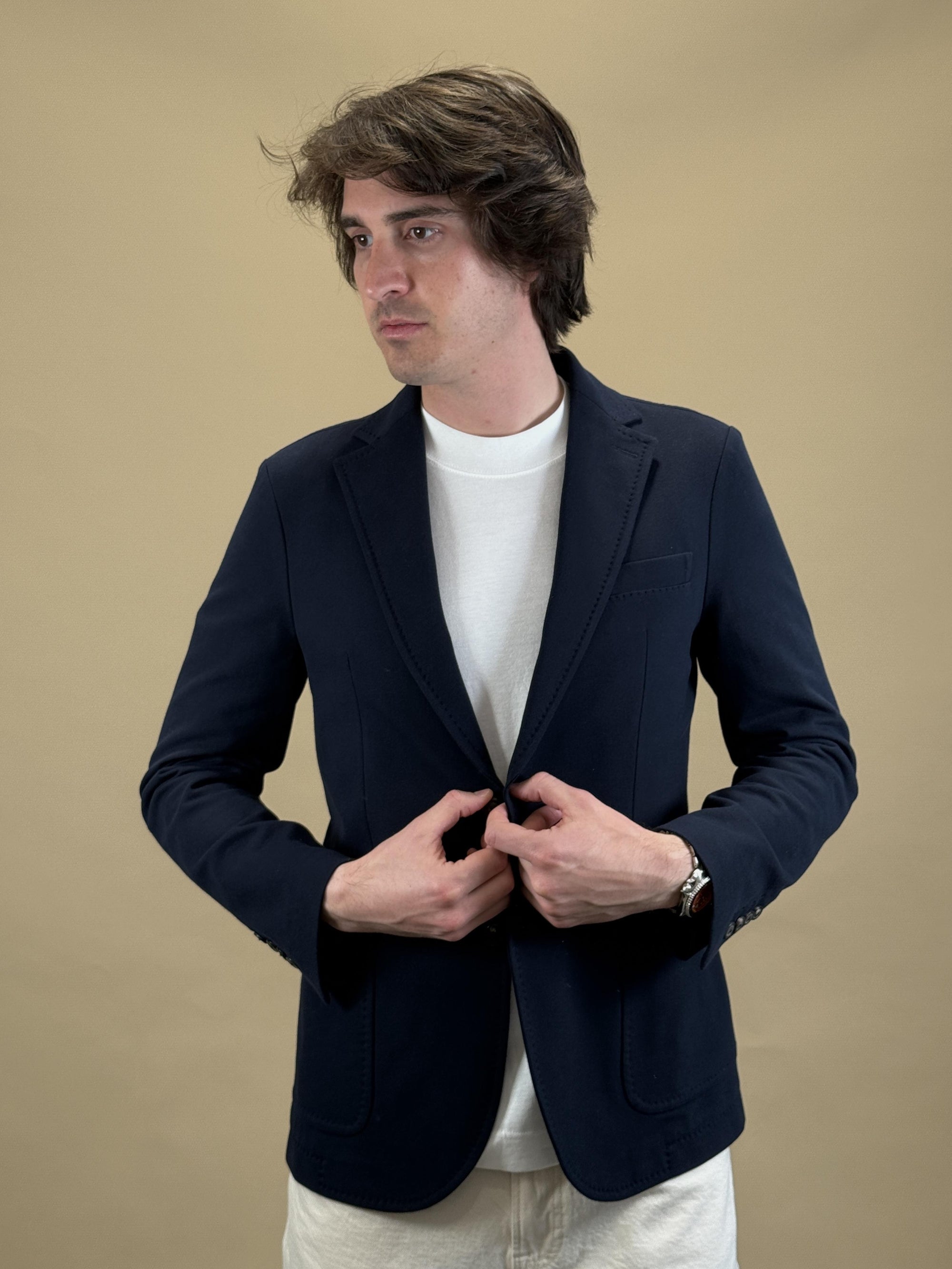 Giacca in Piquet CN4650 447 Circolo 1901