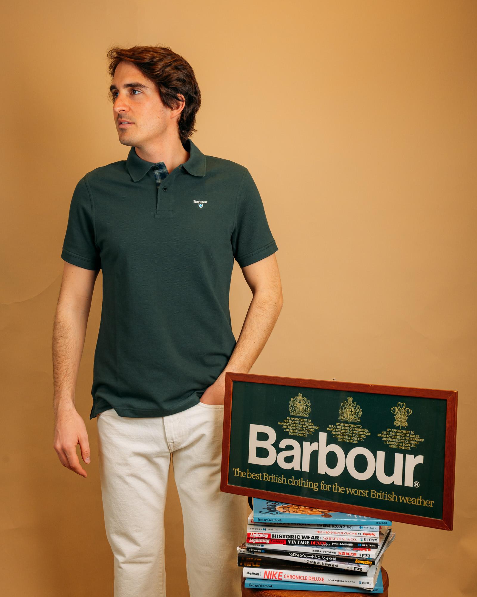 Polo Tartan Pique Green Gables MML0012 GN89 Barbour 