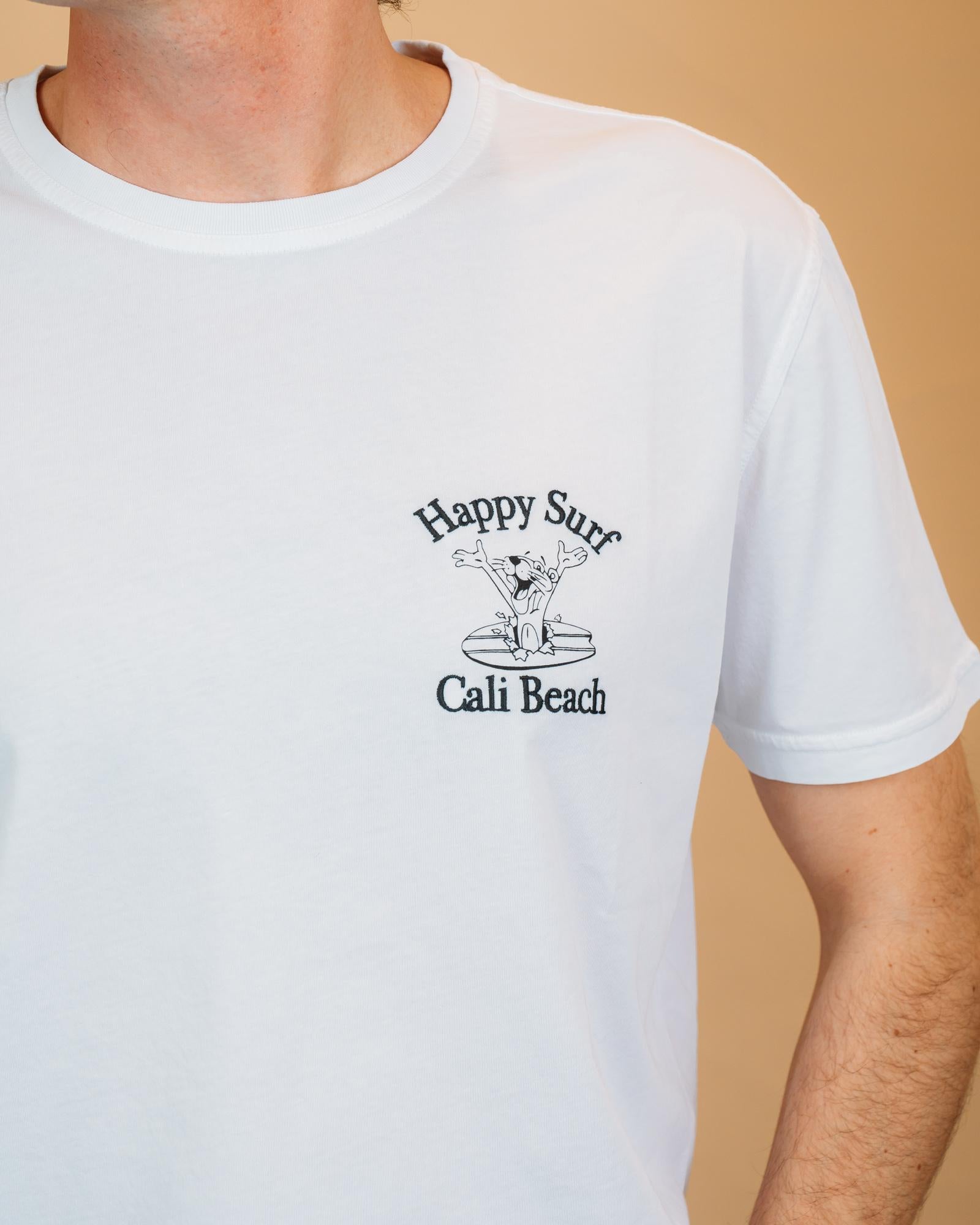 T-shirt Graphic Happy Surf White BLKM8000 08 Bl'ker 