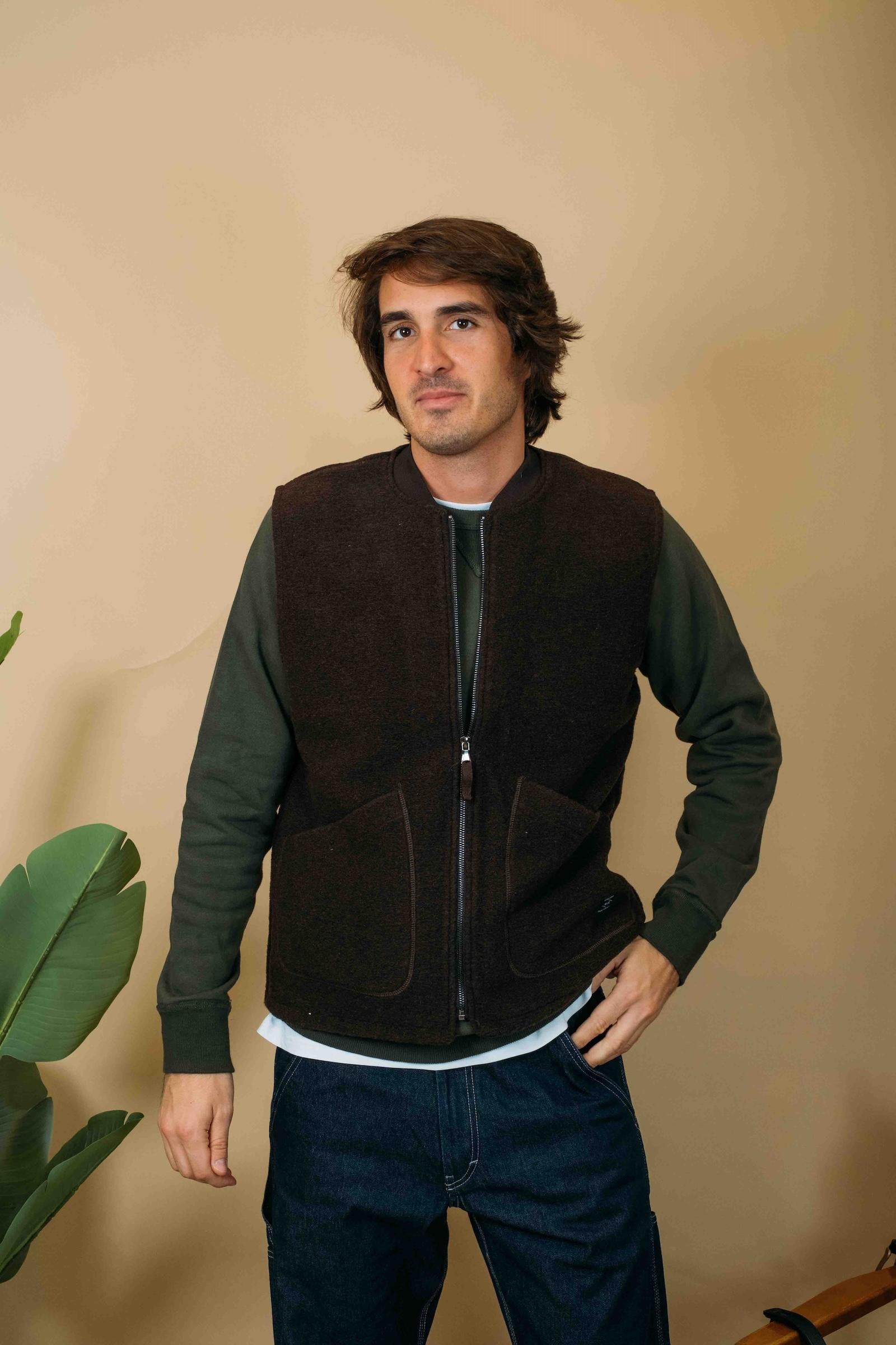 Terry Gilet Wool TERRY MW BC29 Impure 