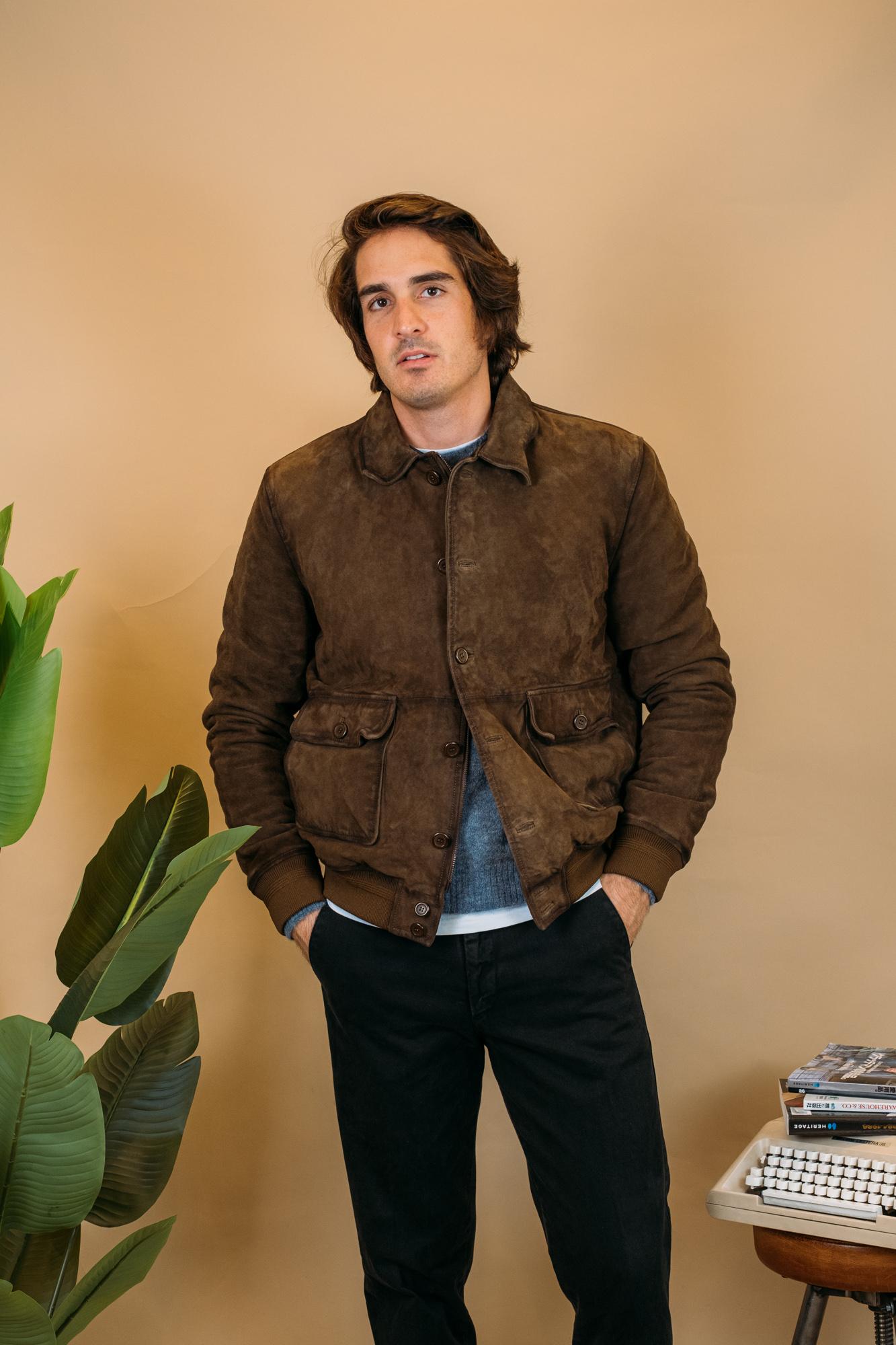 Jacket Newman Suede RRU90143CK45XXXX C0284 Roy Roger's