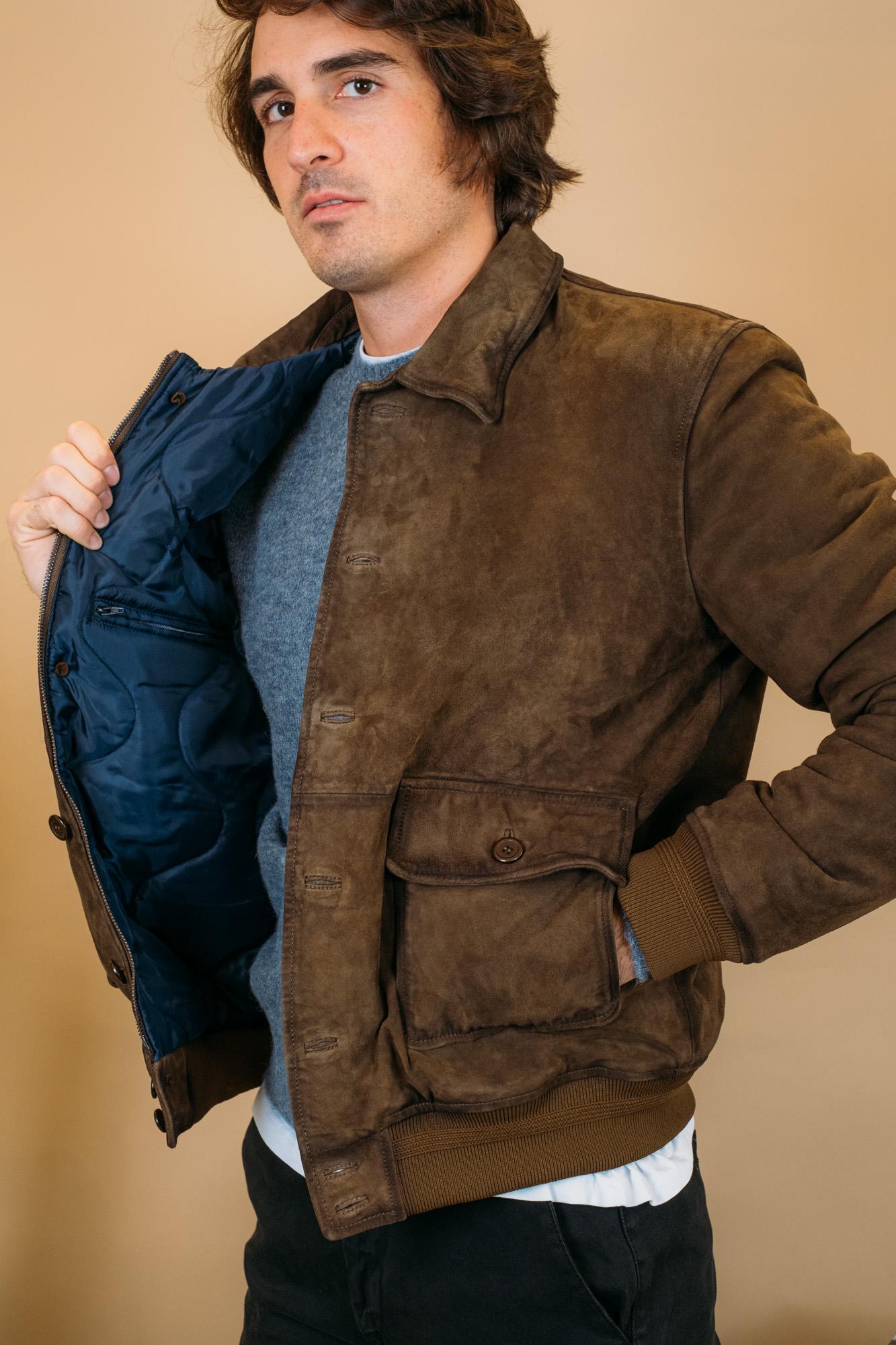 Jacket Newman Suede RRU90143CK45XXXX C0284 Roy Roger's