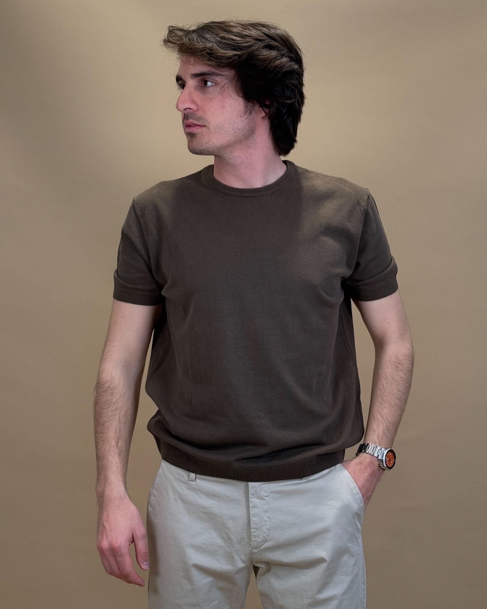 T-shirt Crepe in Filo 56063S 35020 Gaffi