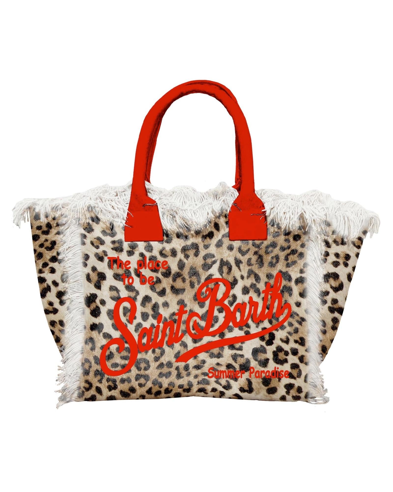 Borsa Colette Sand Leopard COL0001 00329L MC2 Saint barth 