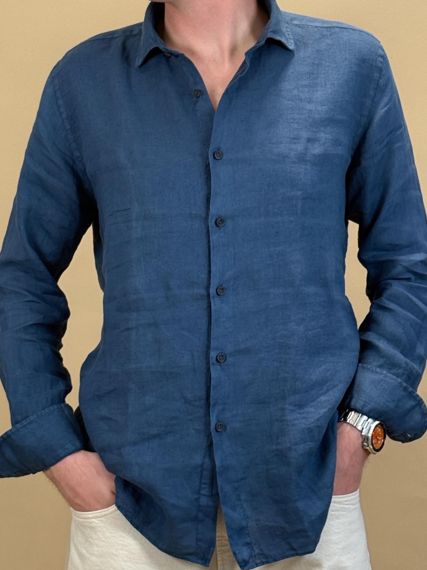 Camicia in Lino 748ML81191 808 Xacus