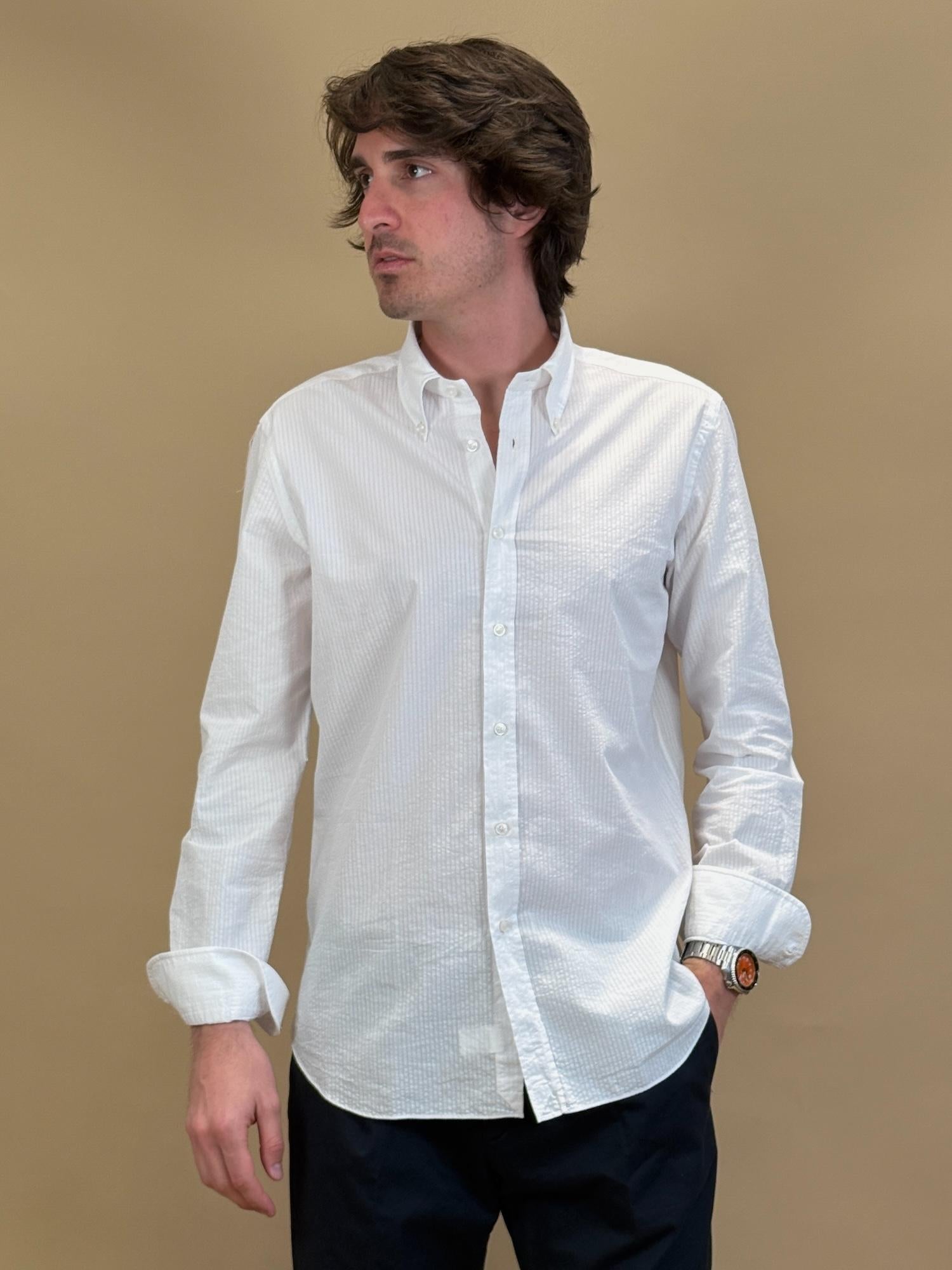 Camicia Seersucker 768ML81210 001 Xacus