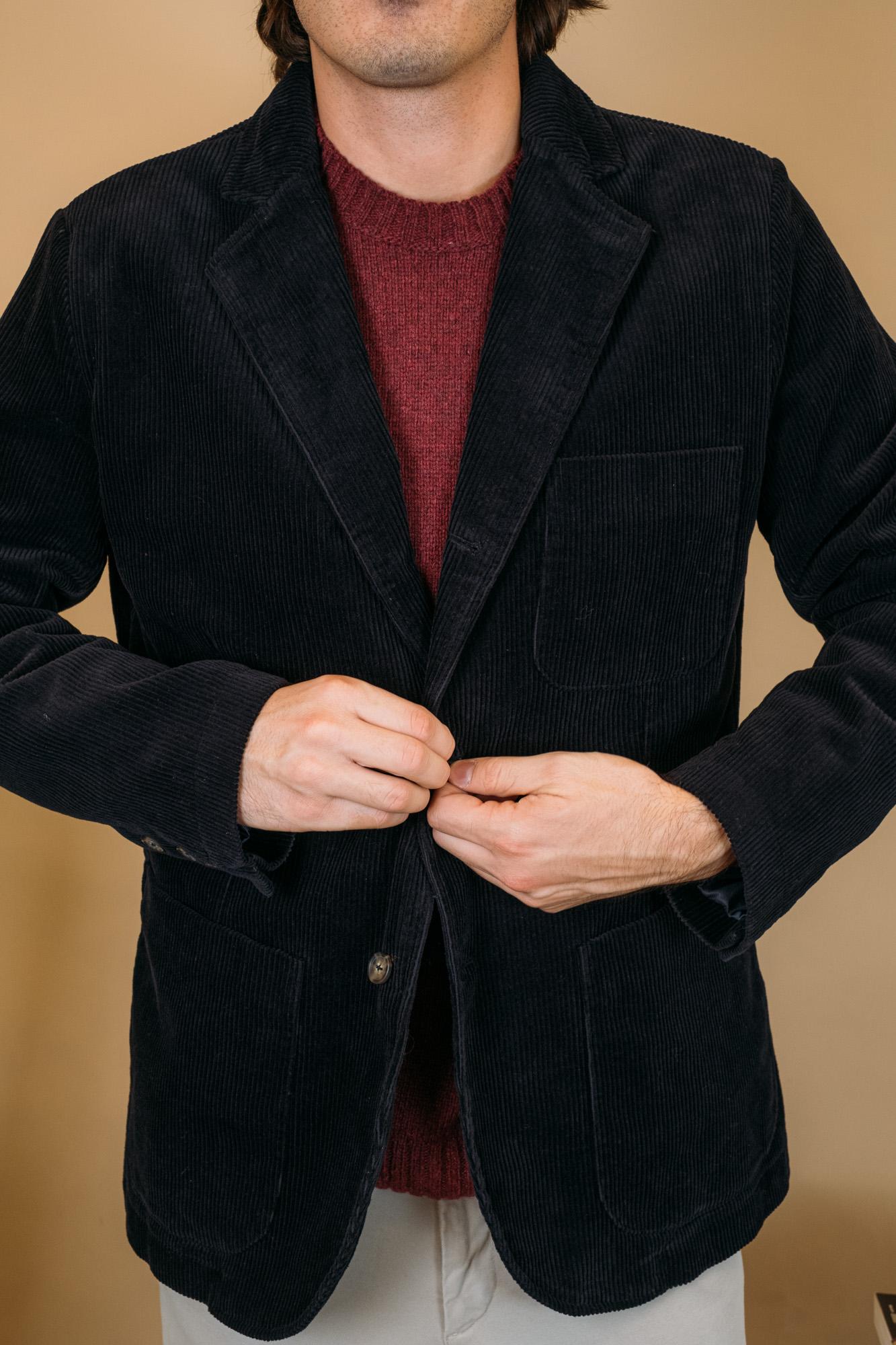 Blazer Neddick Corduroy Blue-Dk 74128KW WQ1 Sebago 