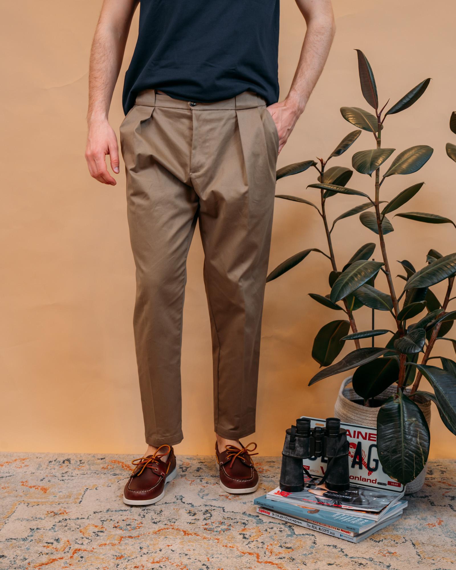 Pantaloni Tirana Visone GATIR7845S26 194 Gaffi 